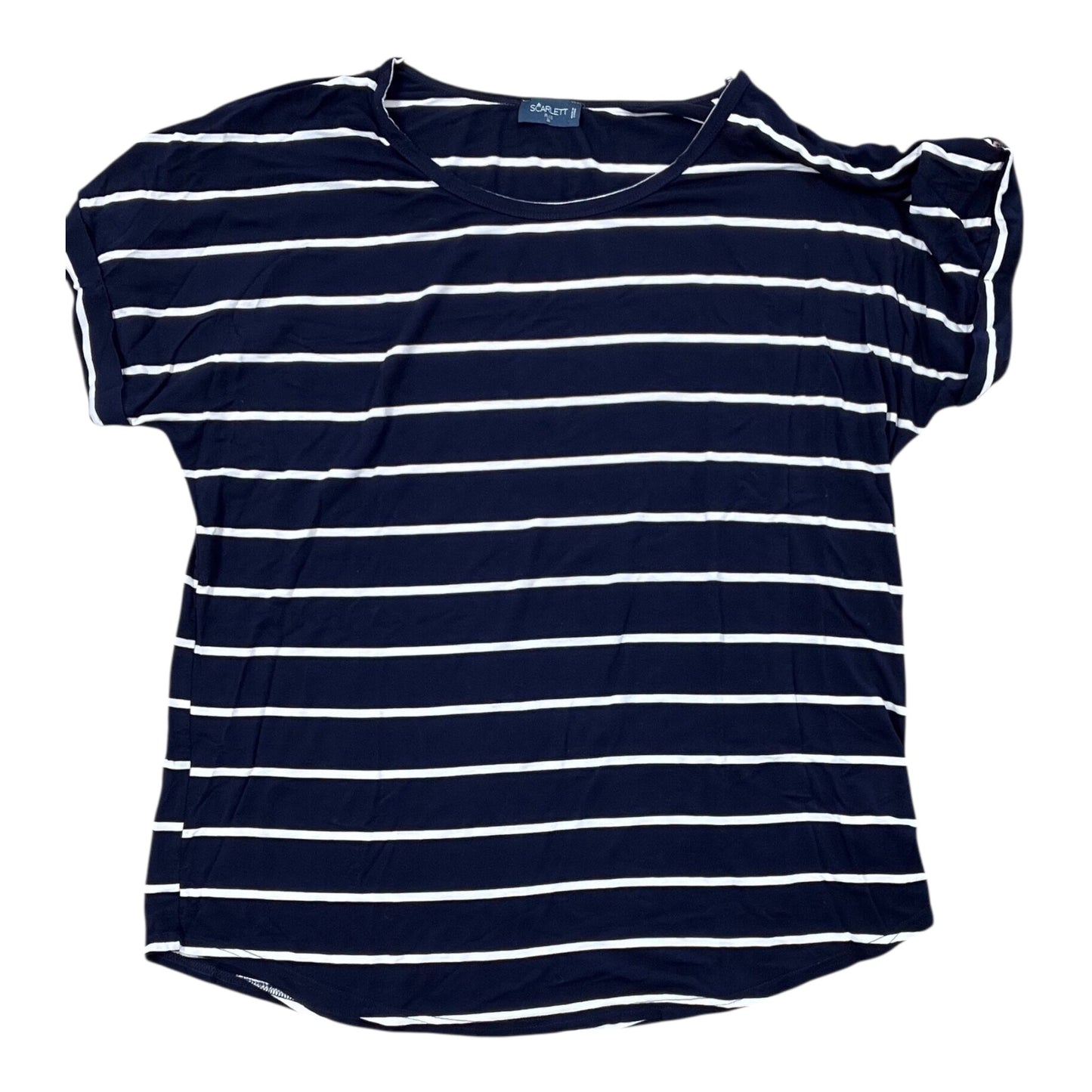 Top Ss By Scarlett In Blue & White, Size:2X