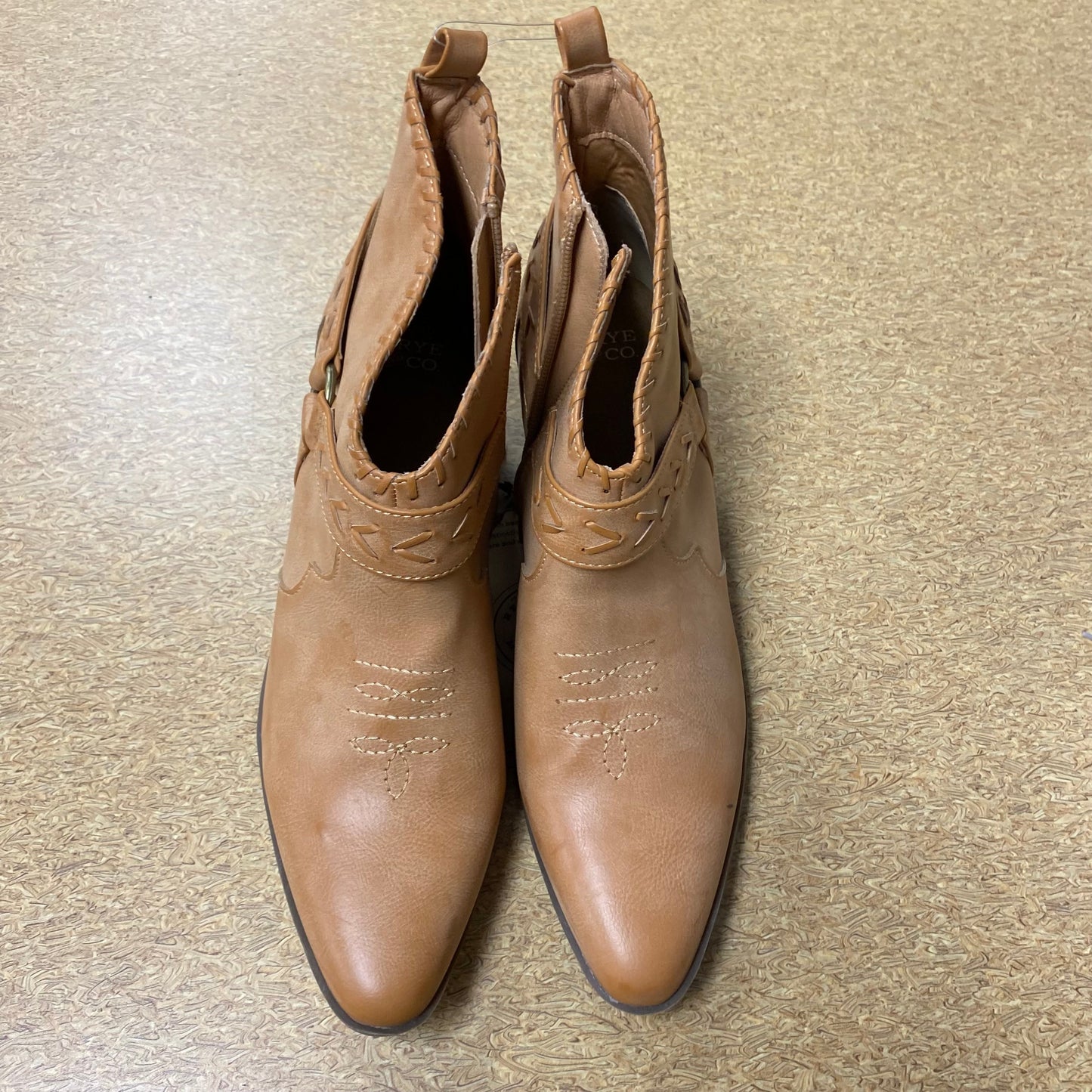 Boots Ankle Heels By Frye And Co In Tan, Size:11