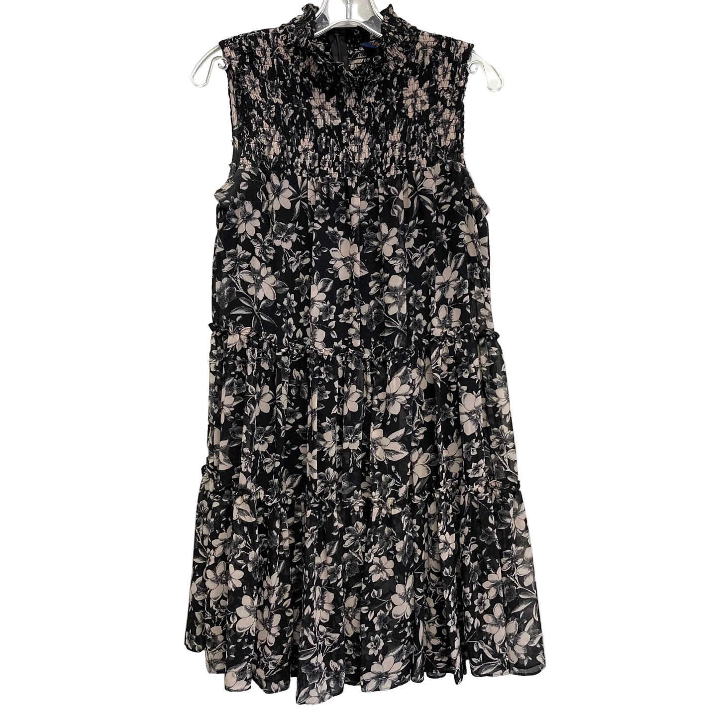 Dress Casual Midi By Just Taylor In Black & Cream, Size:M