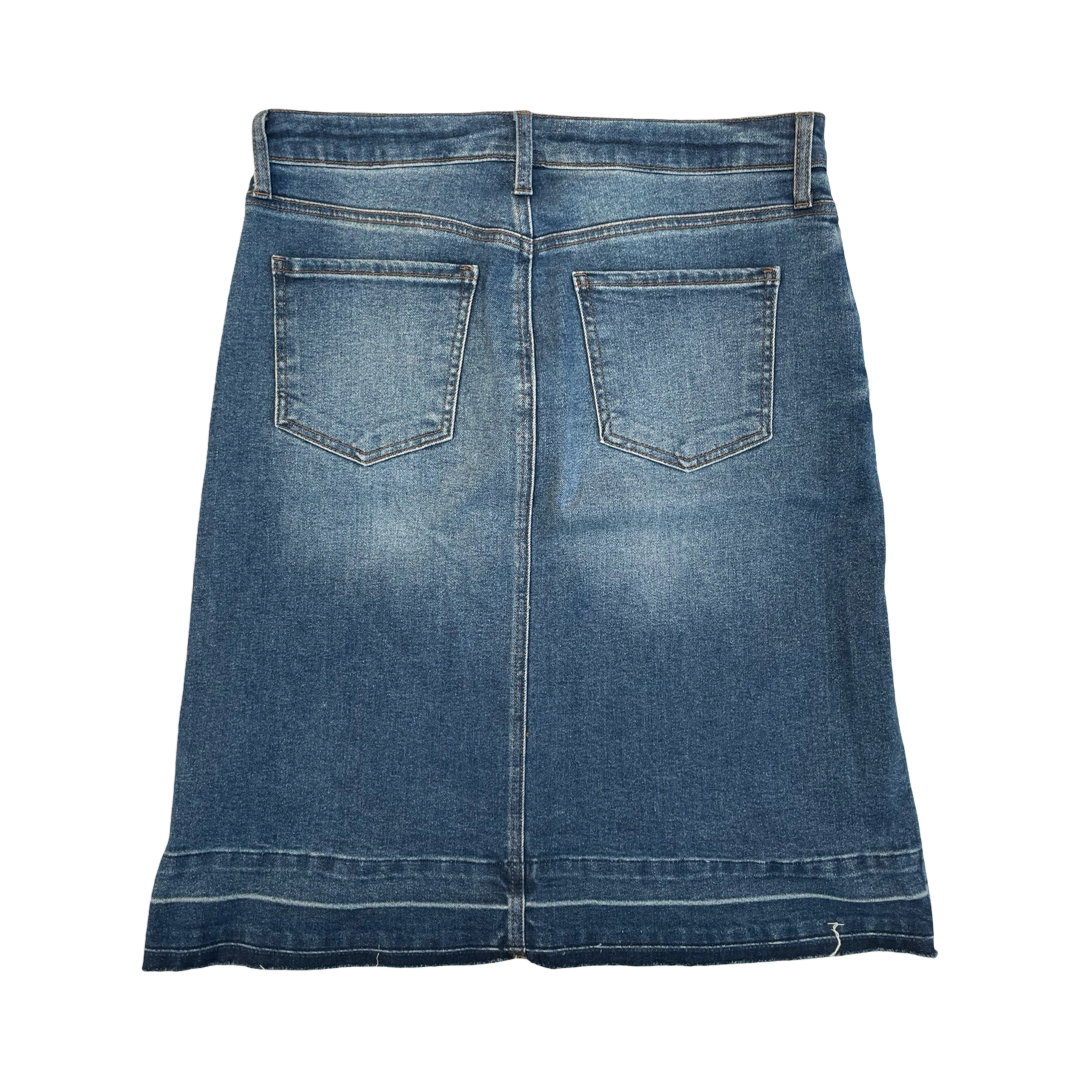 Skirt Midi By Kut In Blue Denim, Size:10