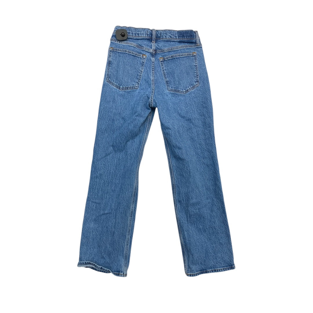 Jeans Straight By Abercrombie And Fitch In Blue Denim, Size:6
