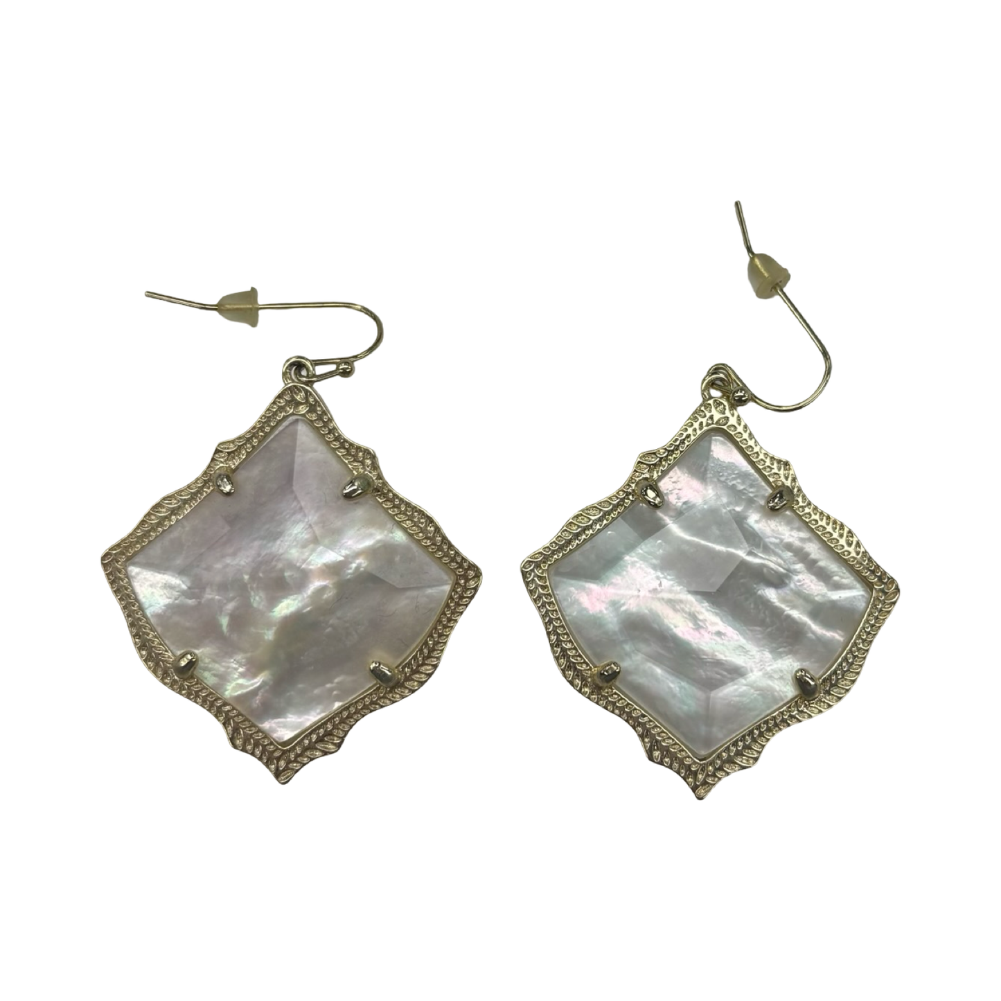 Earrings Statement By Kendra Scott In Gold & White