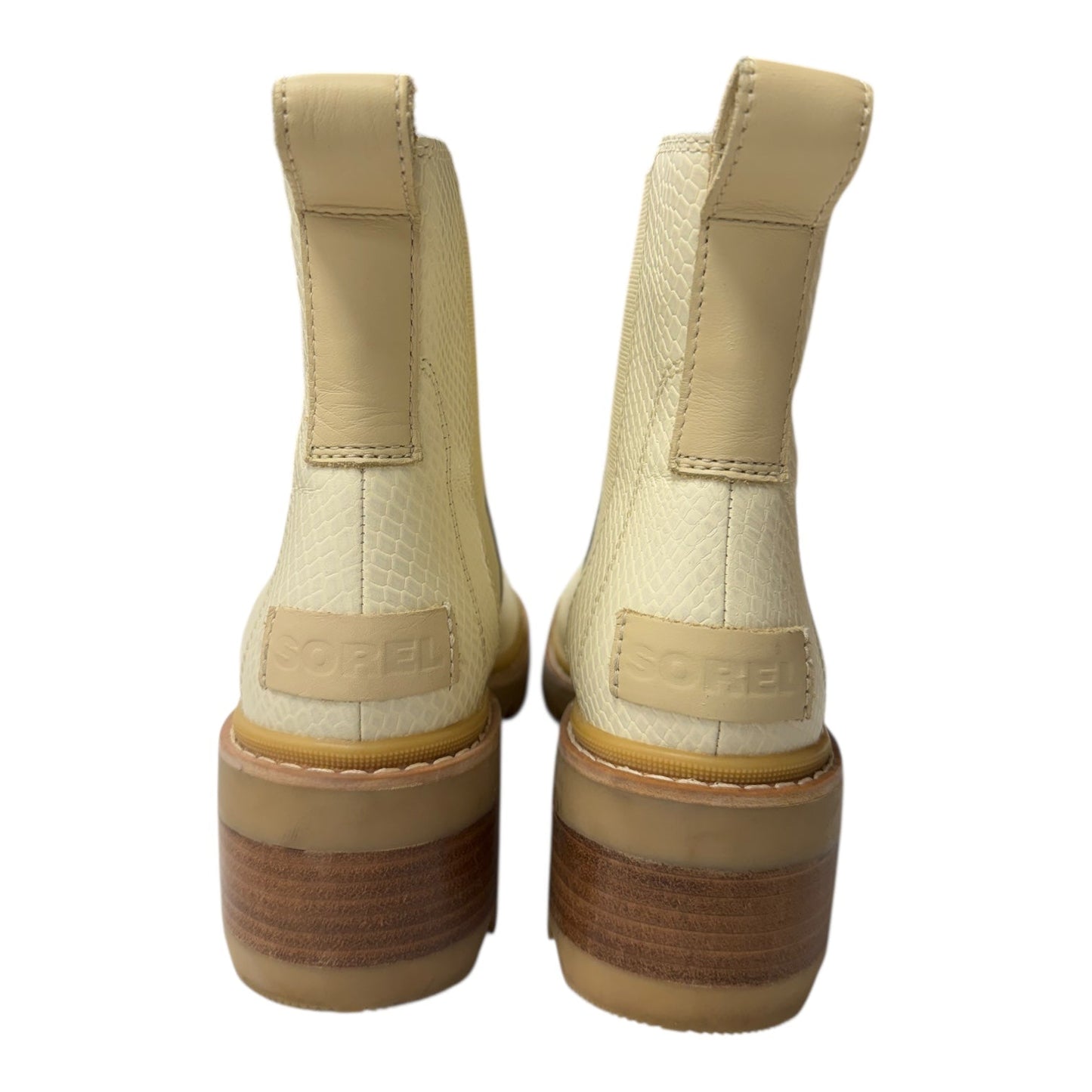 Boots Ankle Flats By Sorel In Cream, Size:8