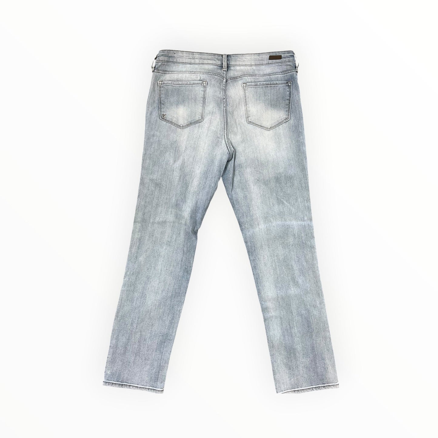 Jeans Straight By Kut In Blue Denim, Size:12