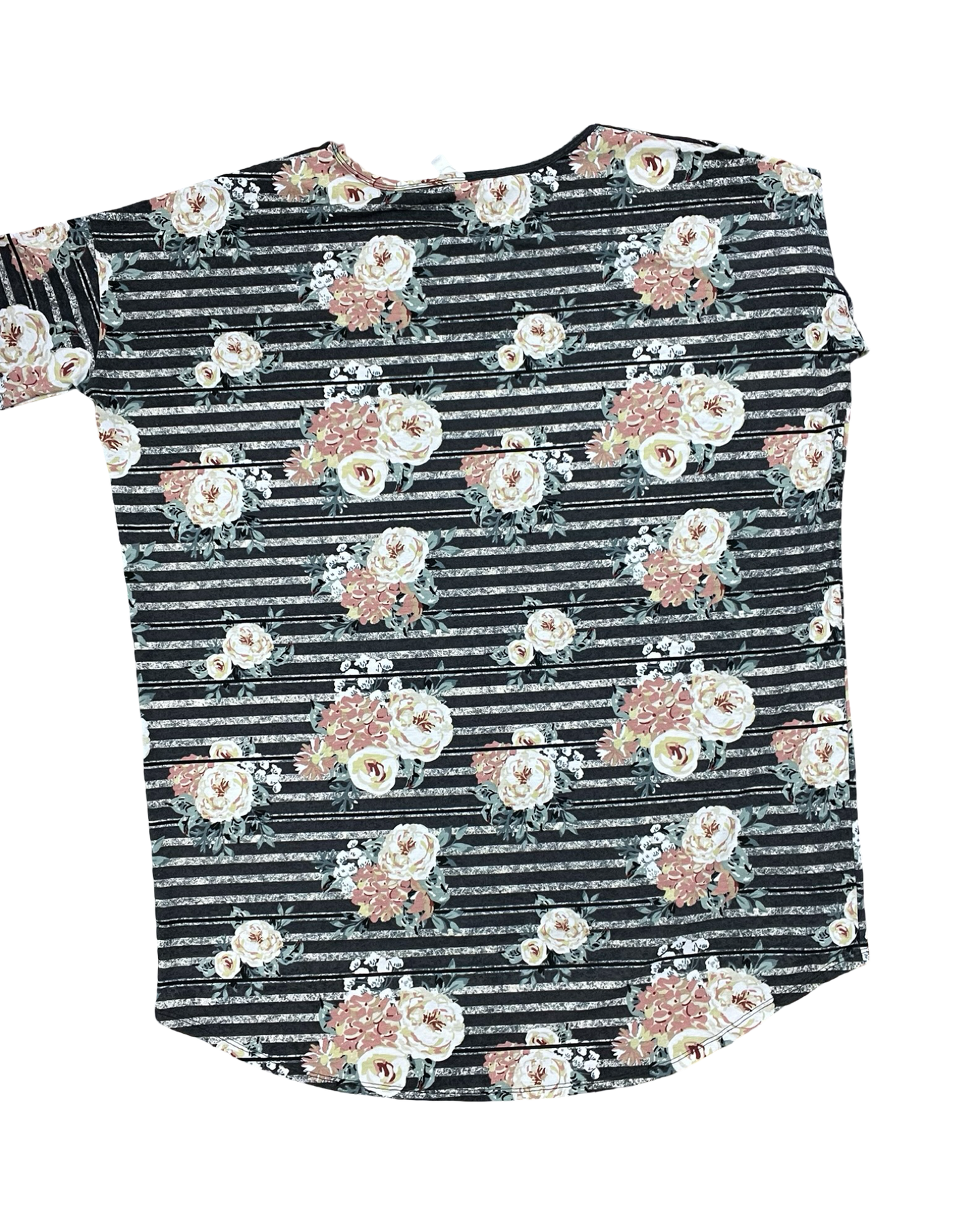 Top Ss By Lularoe In Floral Print, Size:Xl