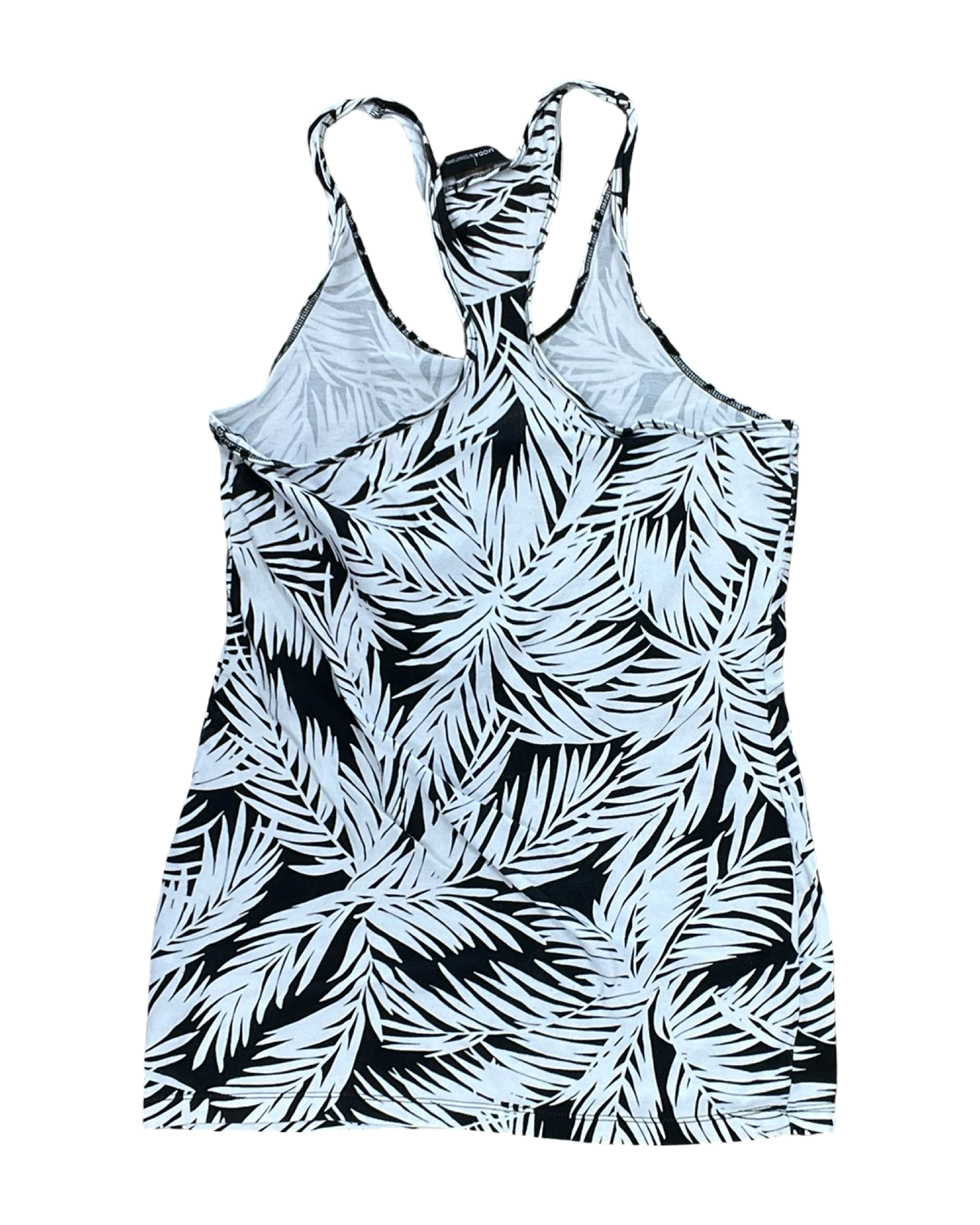Tank Top By Moda Intl In Black & White, Size:M