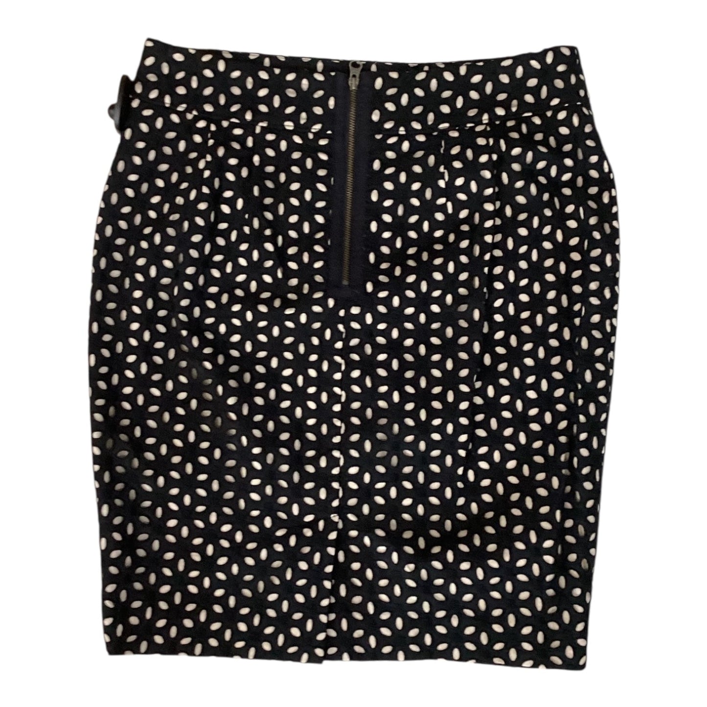 Skirt Mini & Short By Loft In Black & Tan, Size:4P