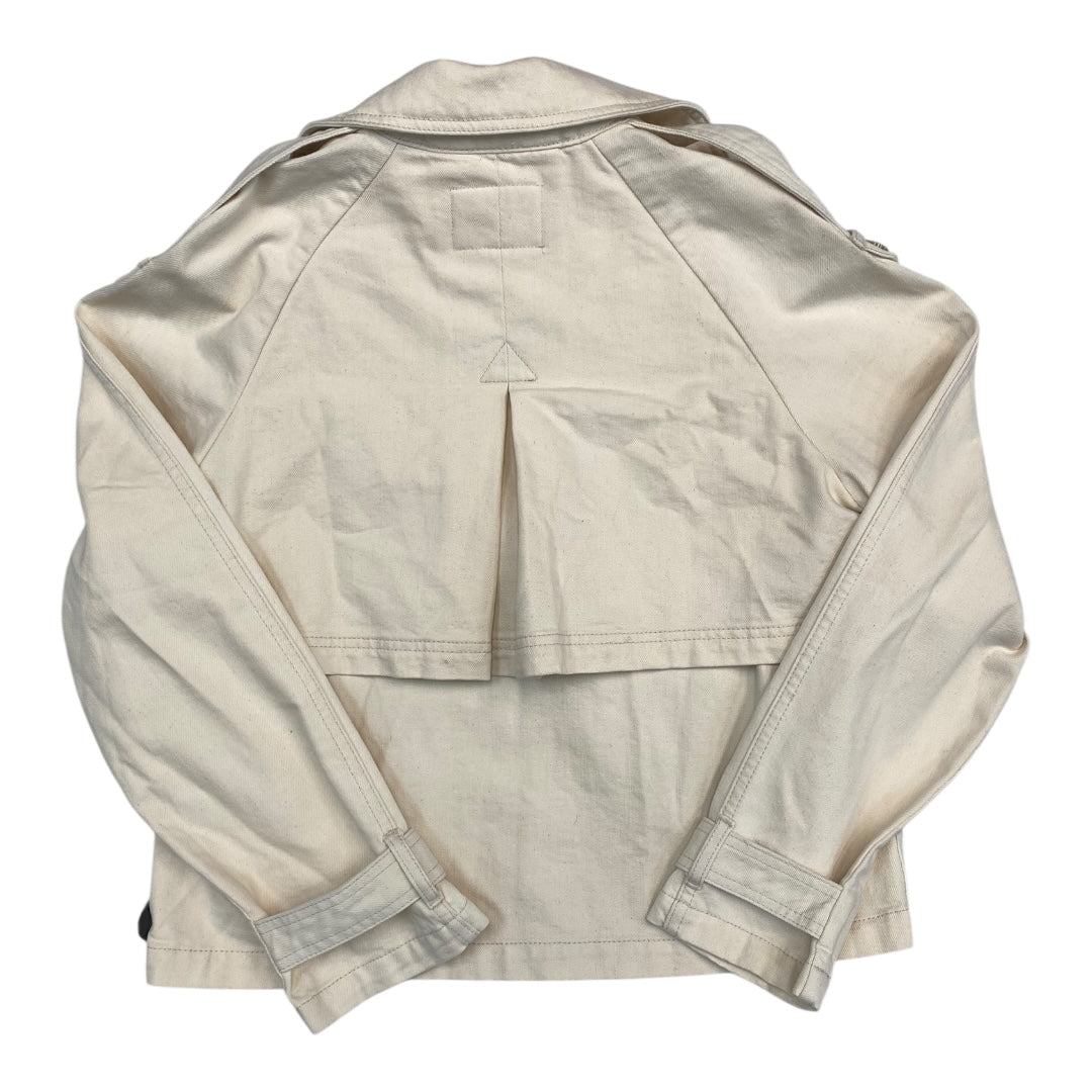 Jacket Denim By Banana Republic In Cream, Size:S