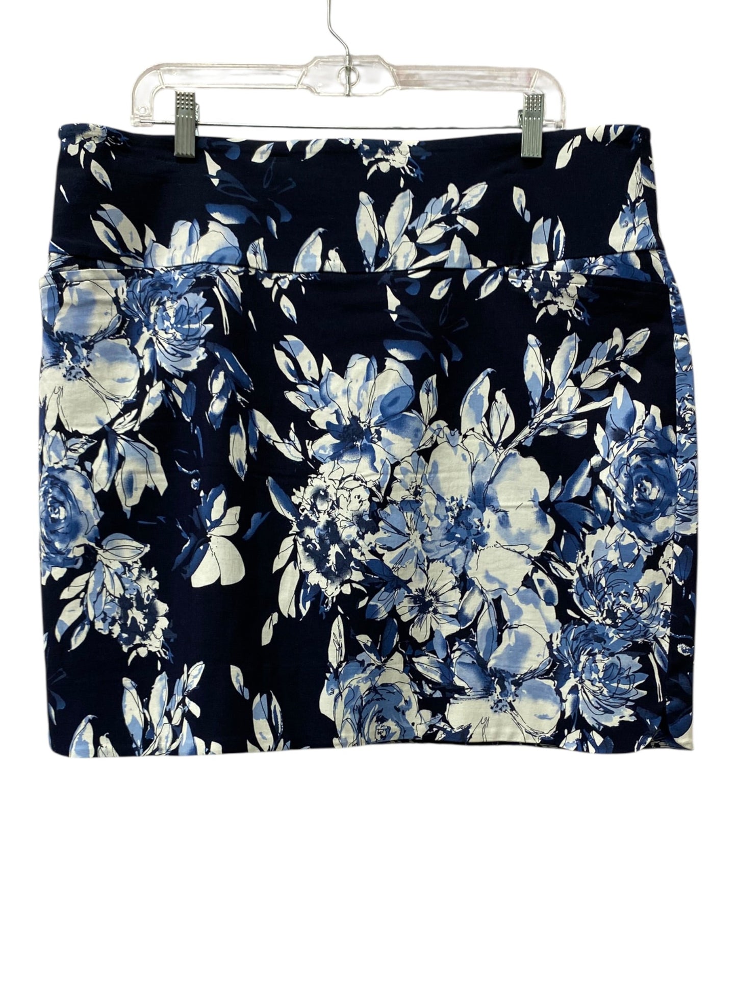Skort By Sc & Co In Blue, Size:1X