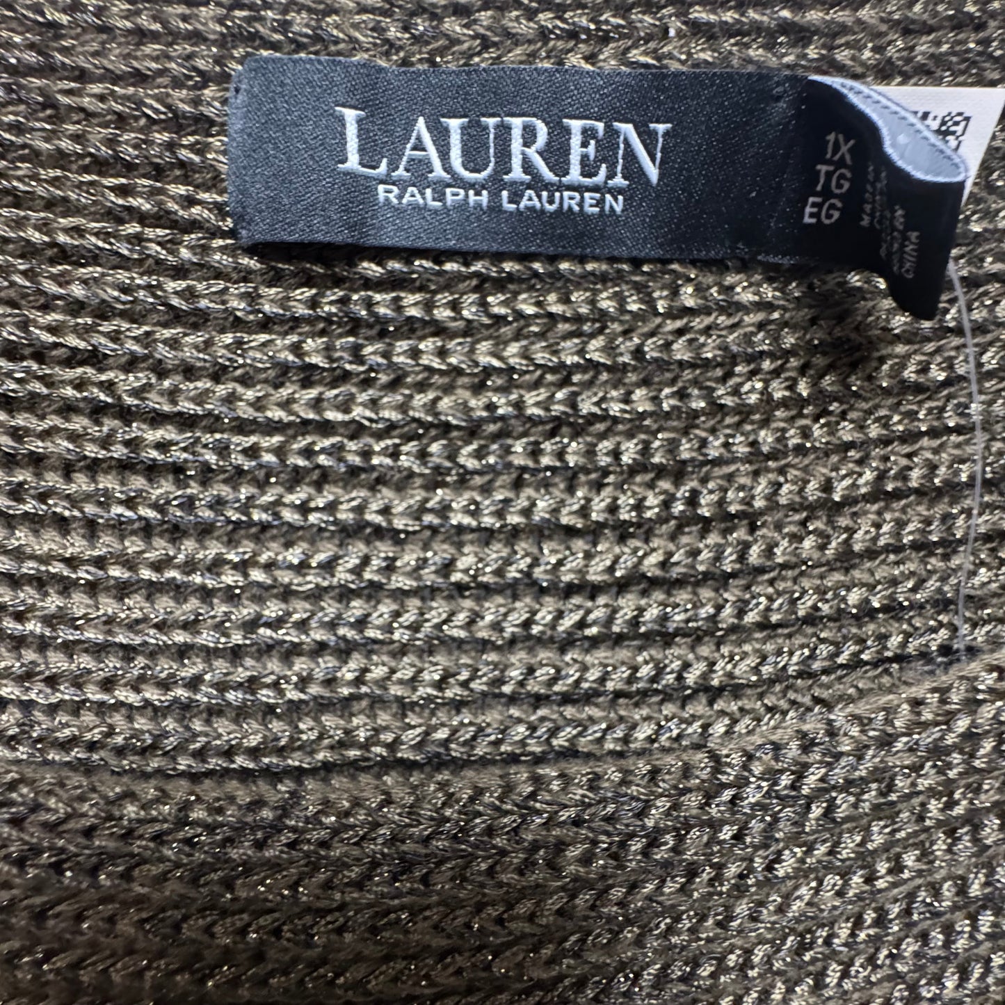 Sweater By Lauren By Ralph Lauren In Green, Size: 1x