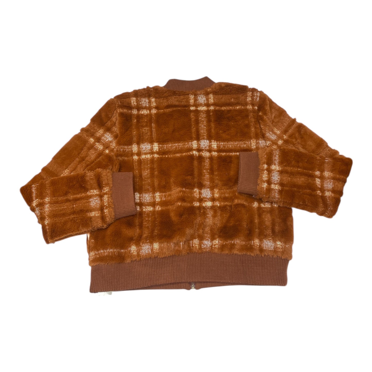 Jacket Moto By Anthropologie In Brown, Size:M