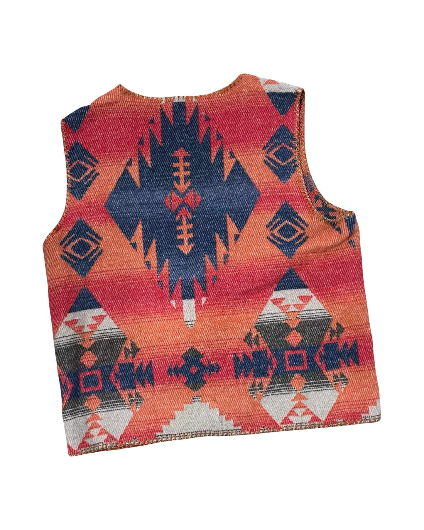 Vest Other By Clothes Mentor In Blue & Red, Size:Xl