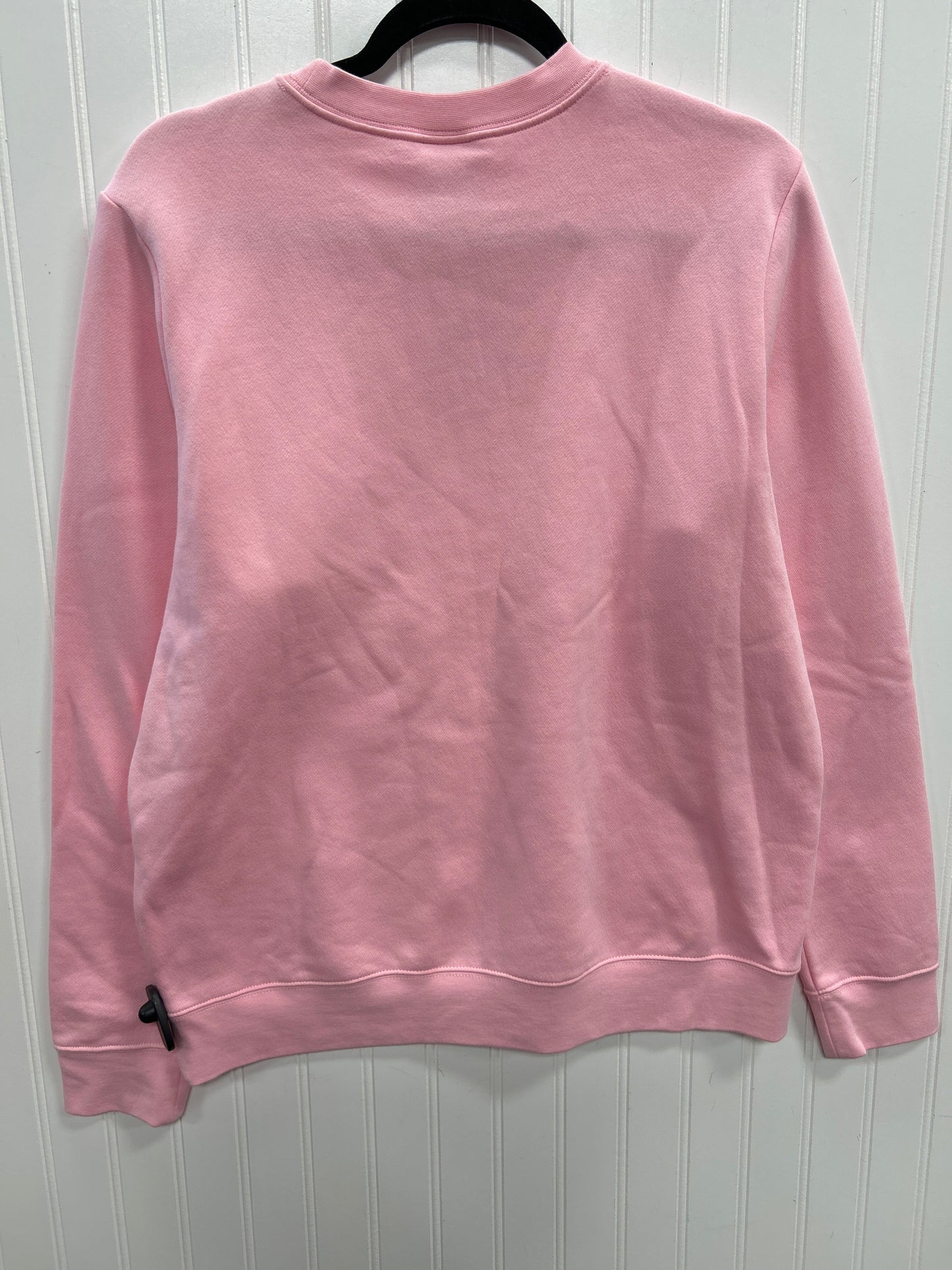 Athletic Top Ls Crewneck By Nike Apparel In Pink, Size:L