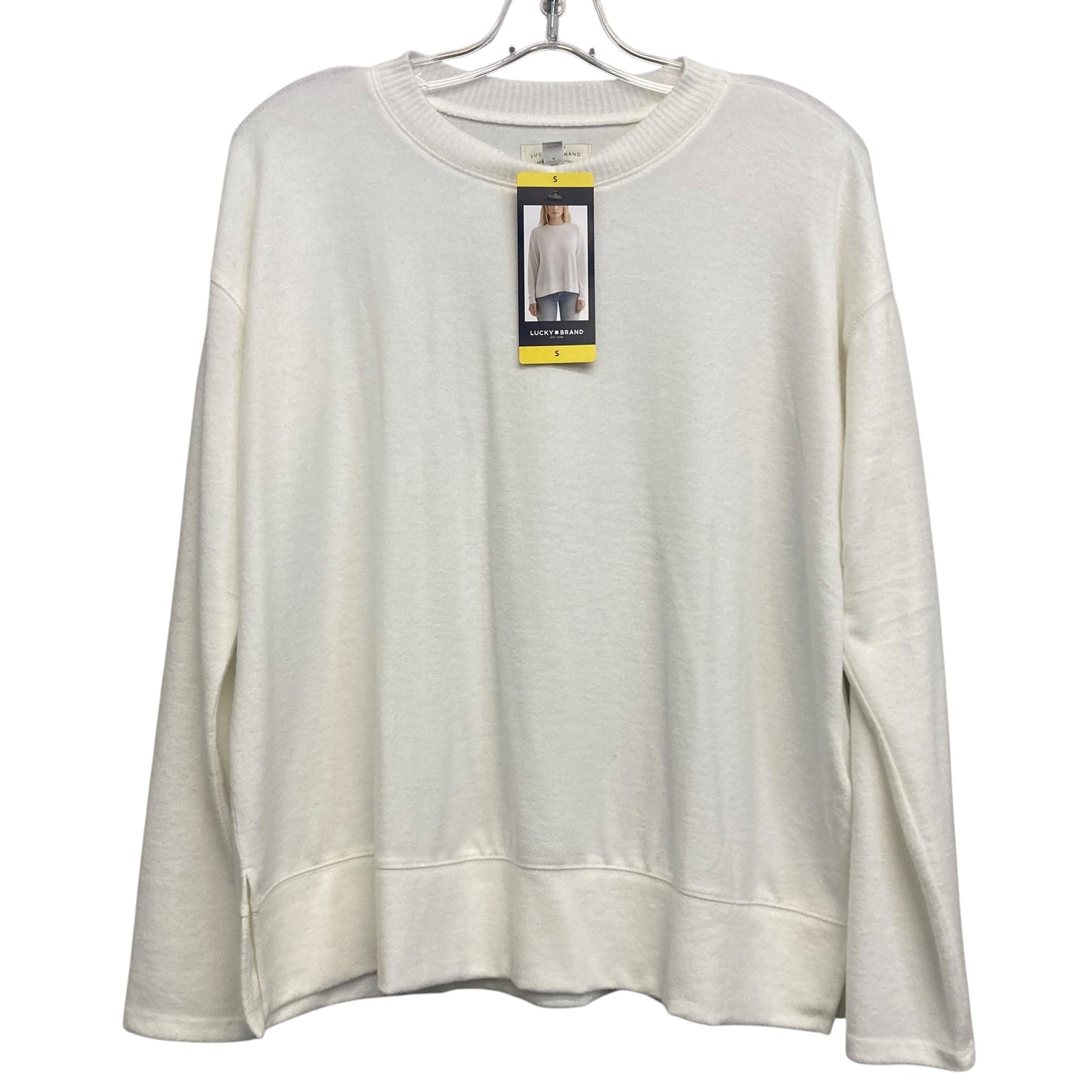 Sweater By Lucky Brand In White, Size:S