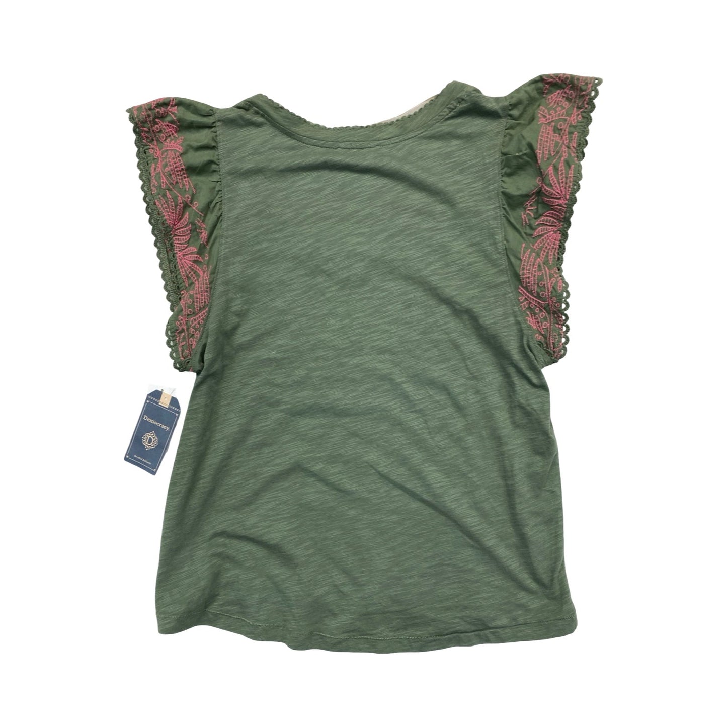 Top Ss By Democracy In Green & Pink, Size:L