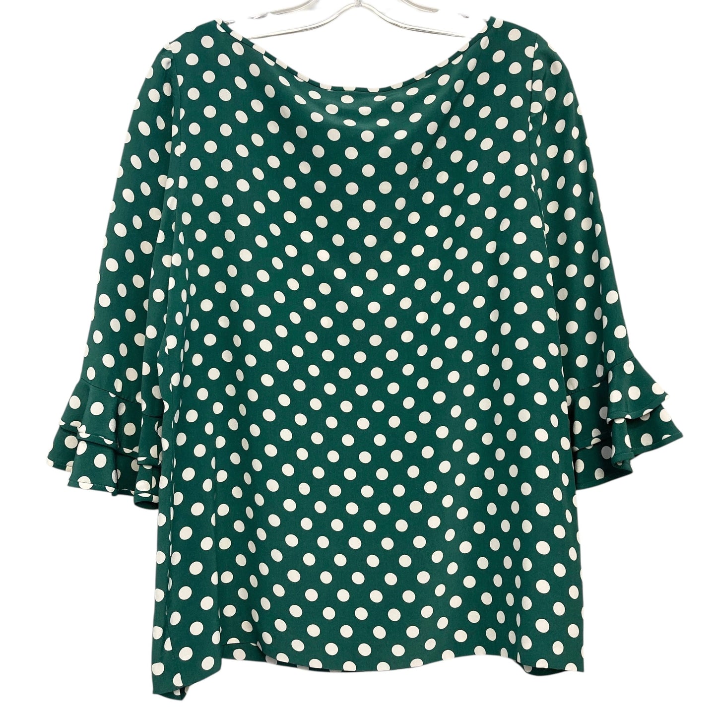 TOP LS DESIGNER by KATE SPADE In POLKADOT PATTERN, Size: M