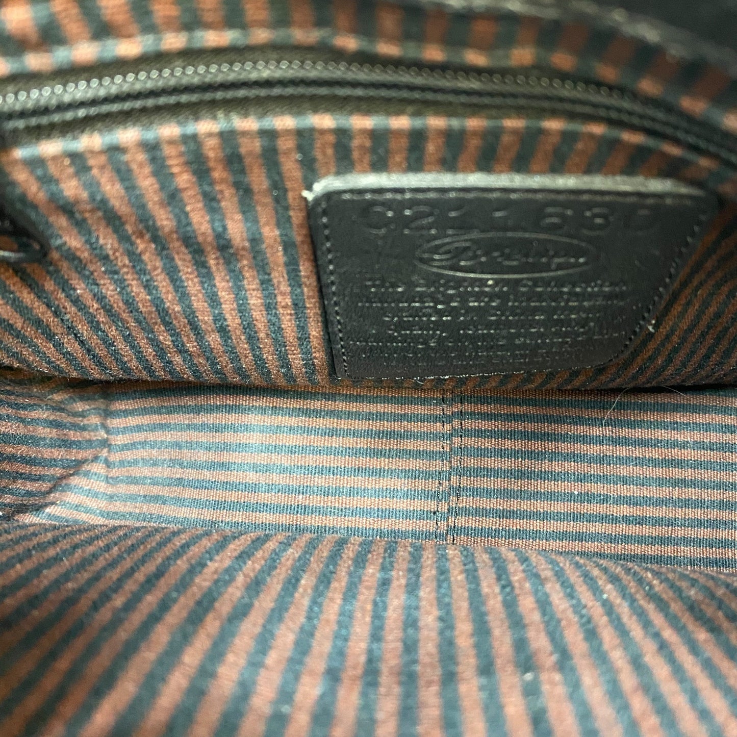 Handbag Designer By Brighton In Black & Brown, Size:Medium