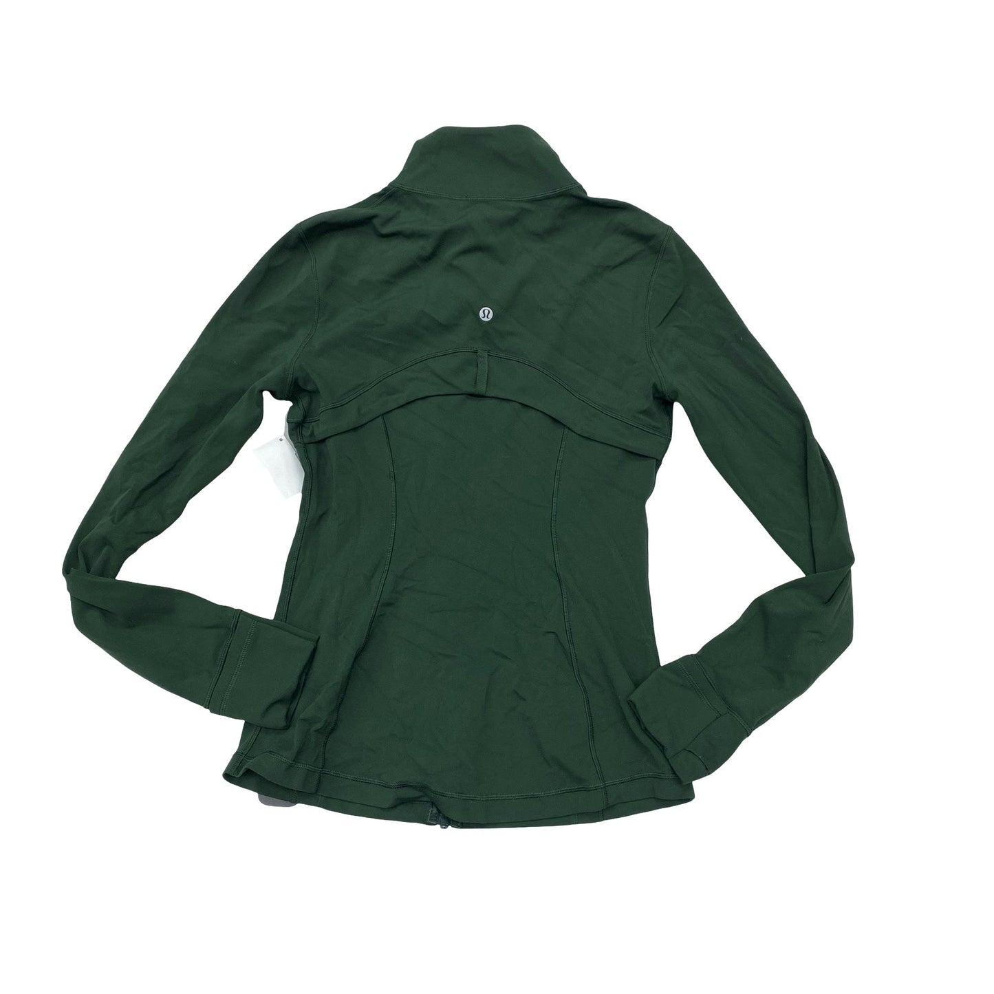Athletic Jacket By Lululemon In Green, Size:8