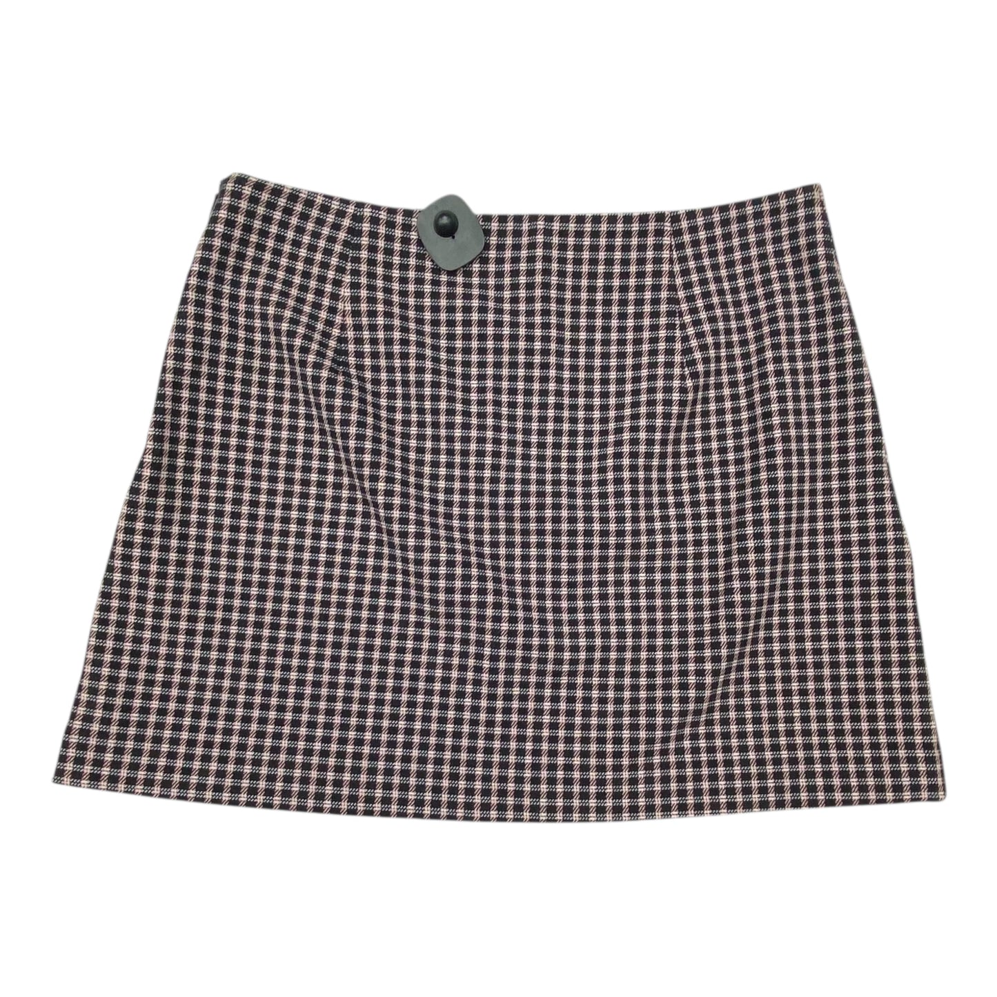Skirt Midi By Express In Checkered Pattern, Size:14