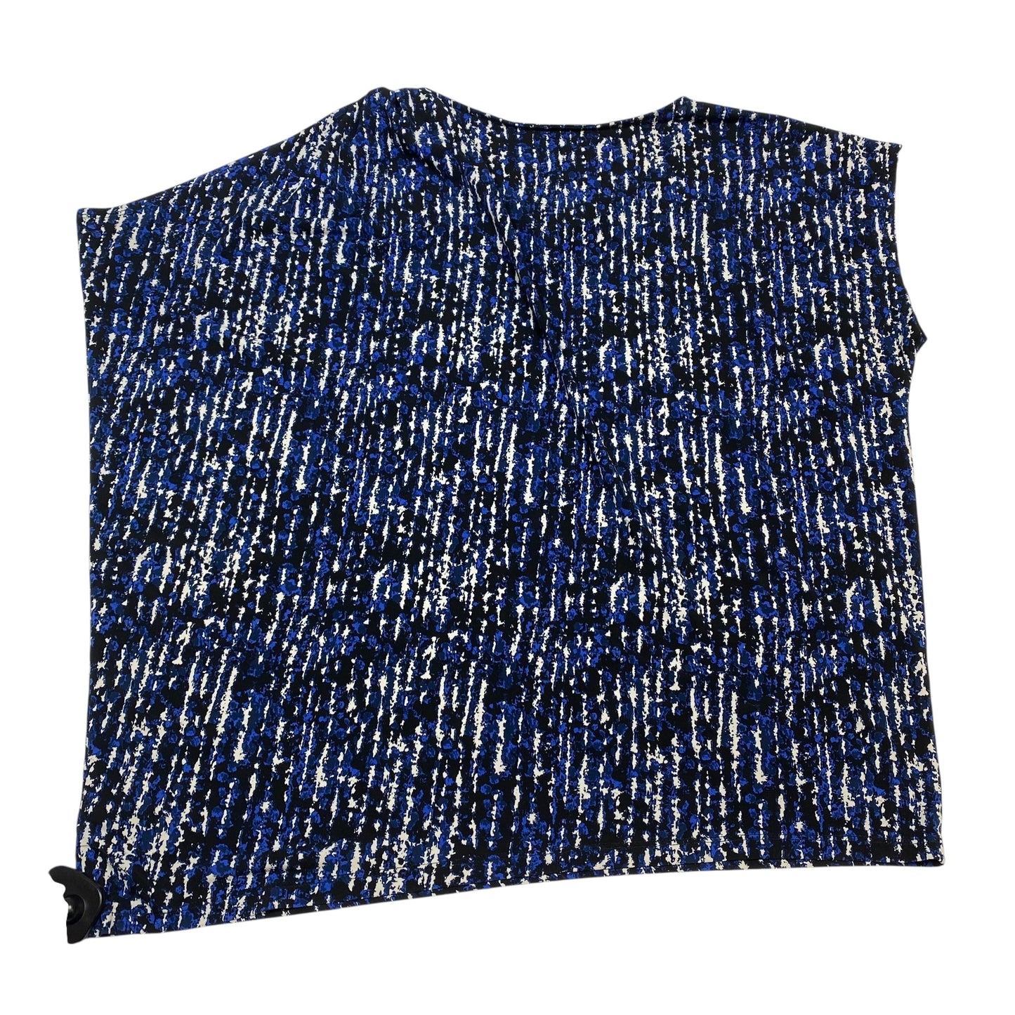 Top Ss By Michael By Michael Kors In Black & Blue, Size:1X