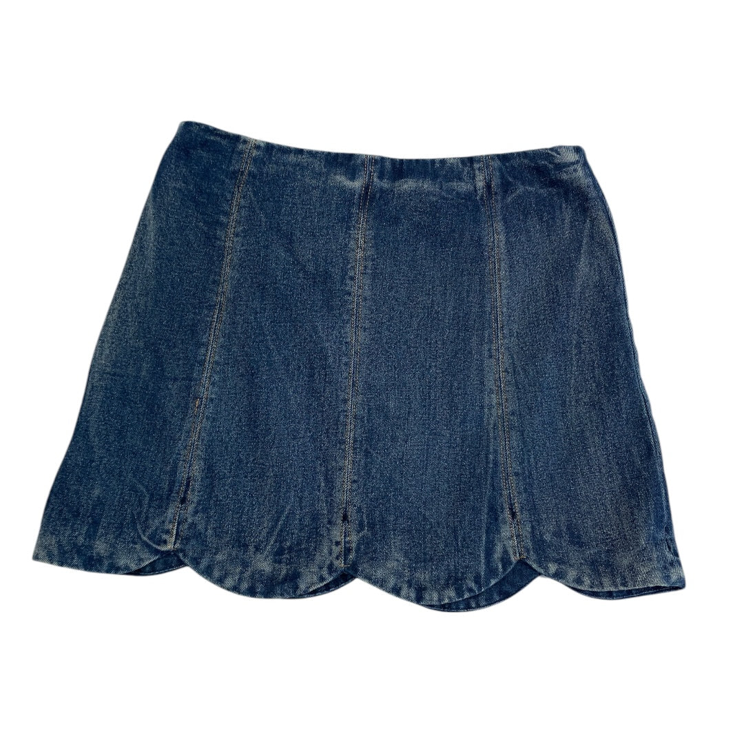 Skirt Mini & Short By Altard State In Blue Denim, Size:M
