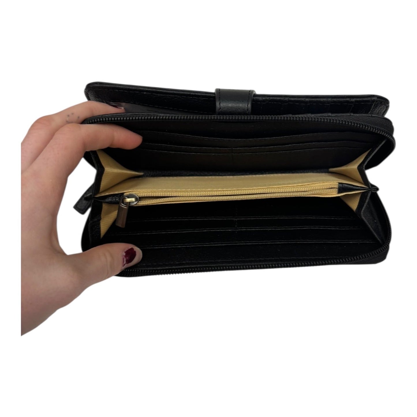 Wallet By Clothes Mentor In Black, Size:Large