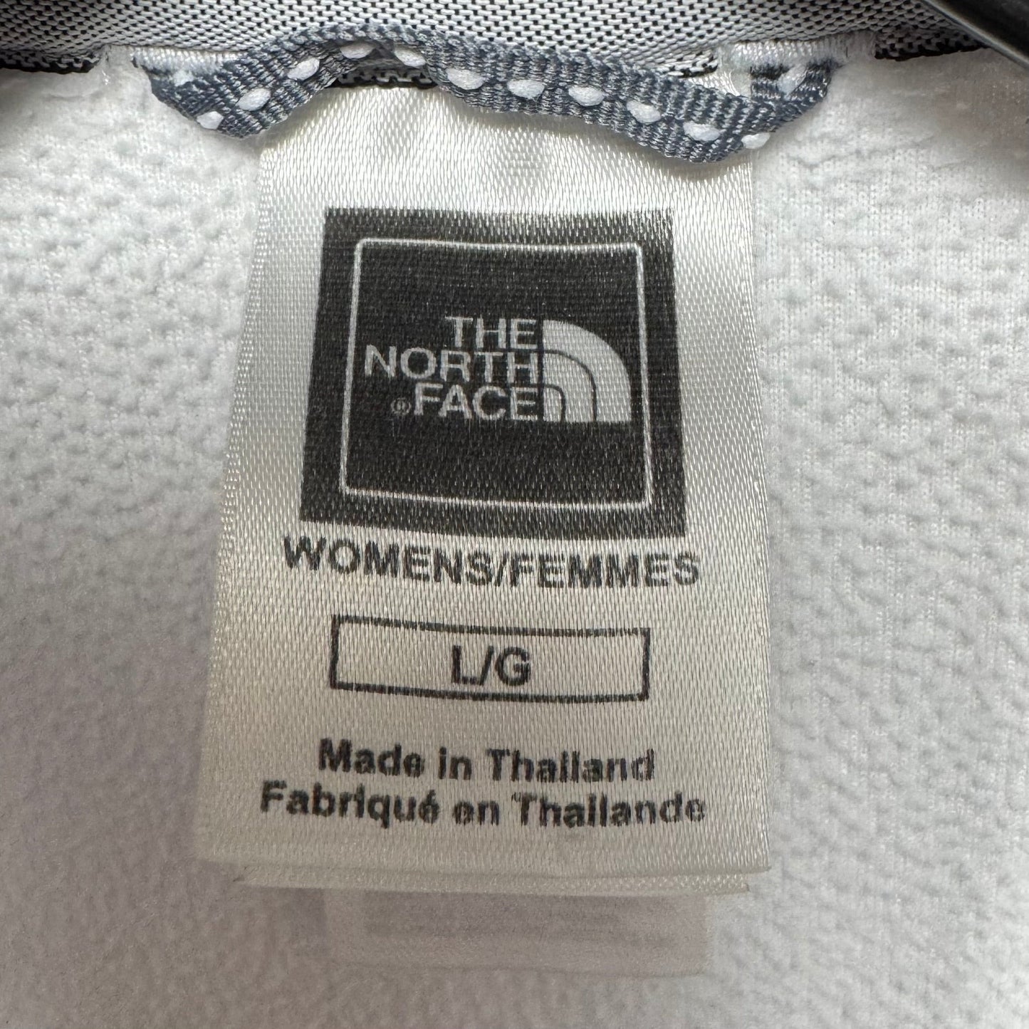 Athletic Jacket By The North Face In White, Size: L
