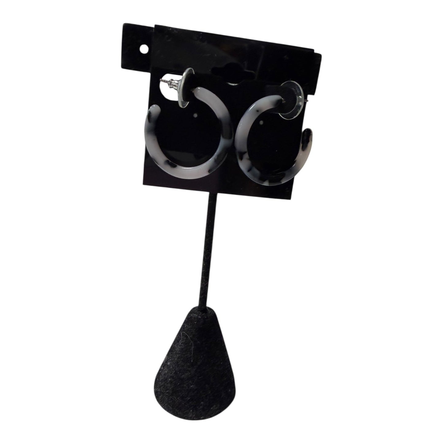 Earrings Hoop In Grey