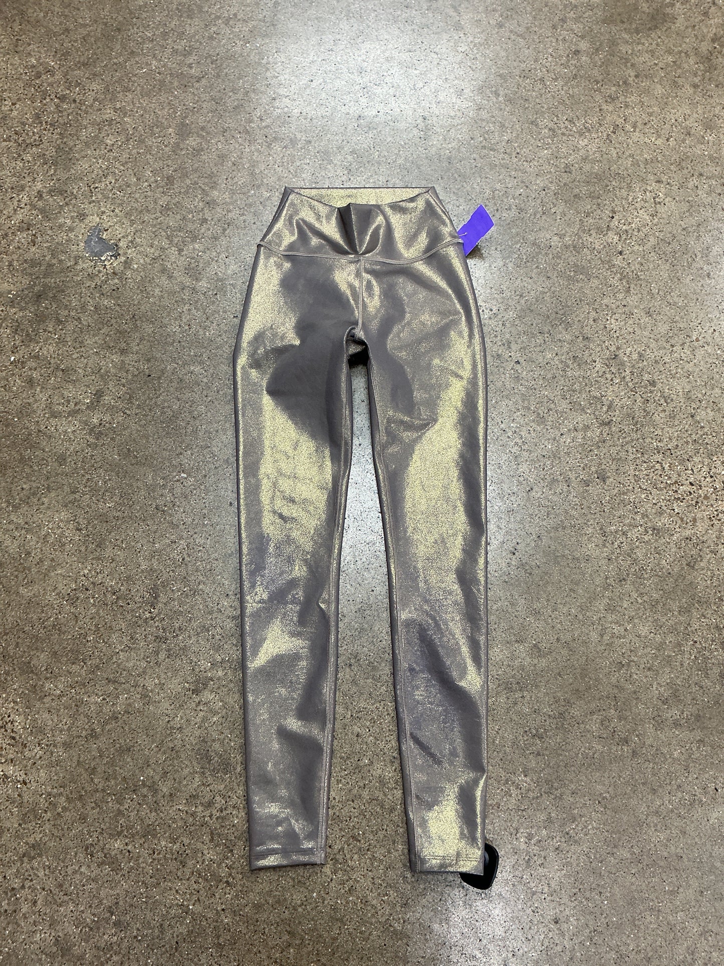 Athletic Leggings By Clothes Mentor In Gold, Size:Xs