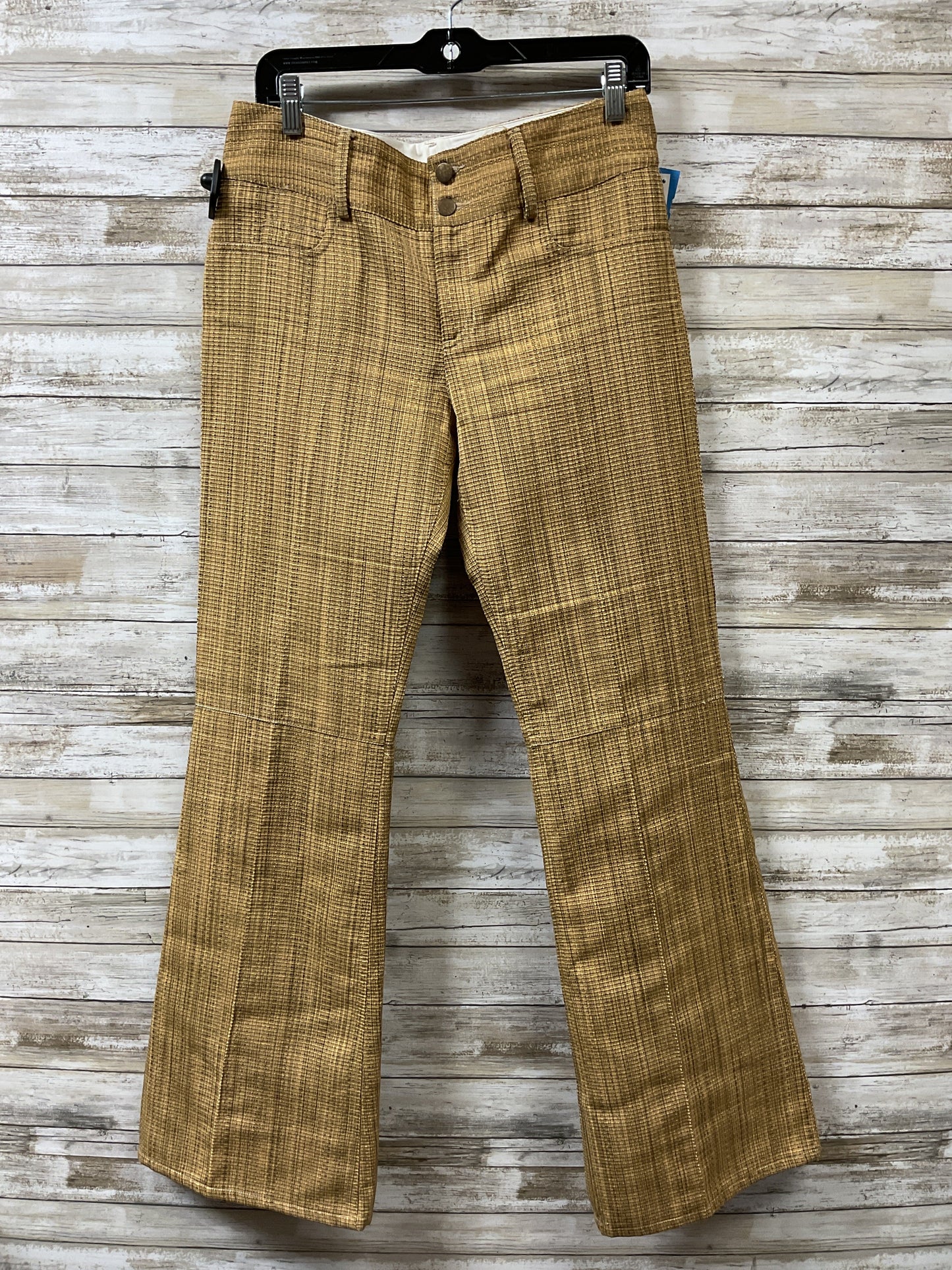 Pants Designer By Alice + Olivia In Yellow, Size:10