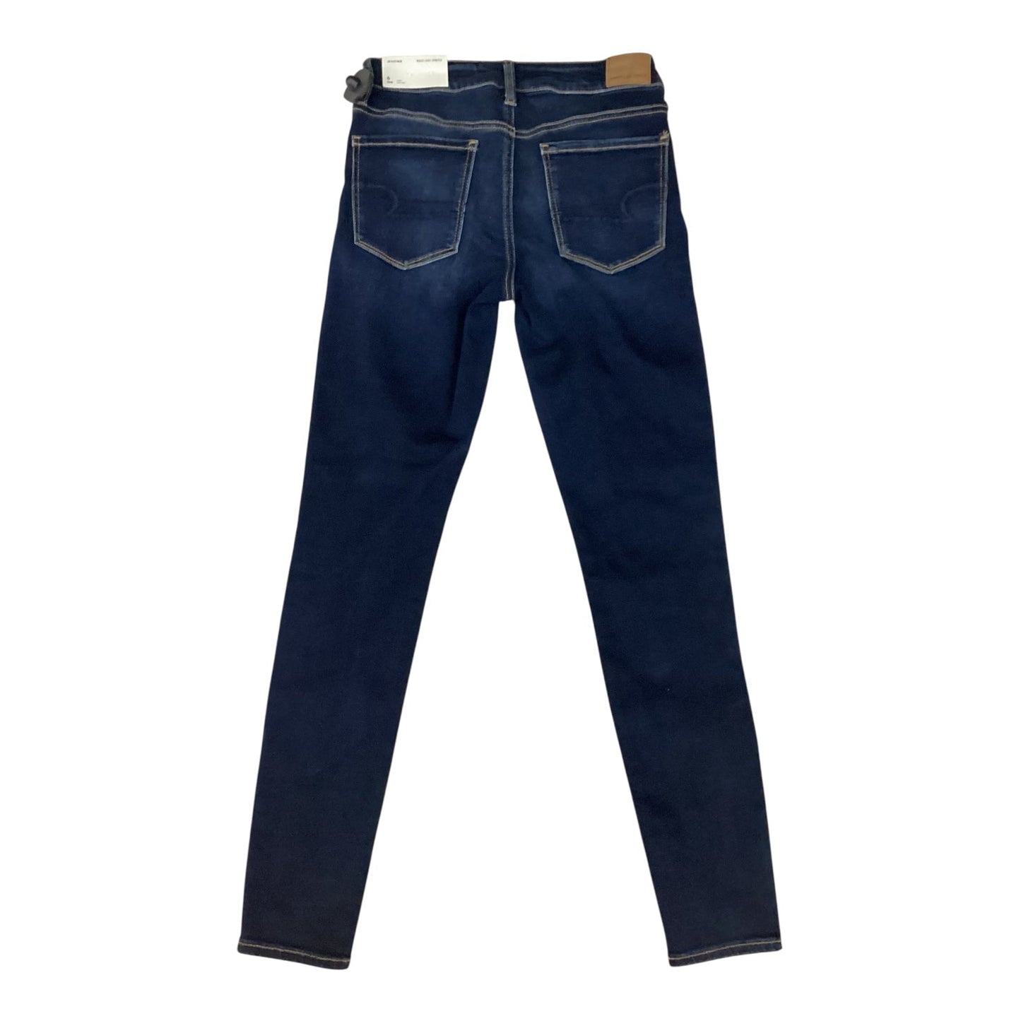 Jeans Jeggings By American Eagle In Blue Denim, Size:6L