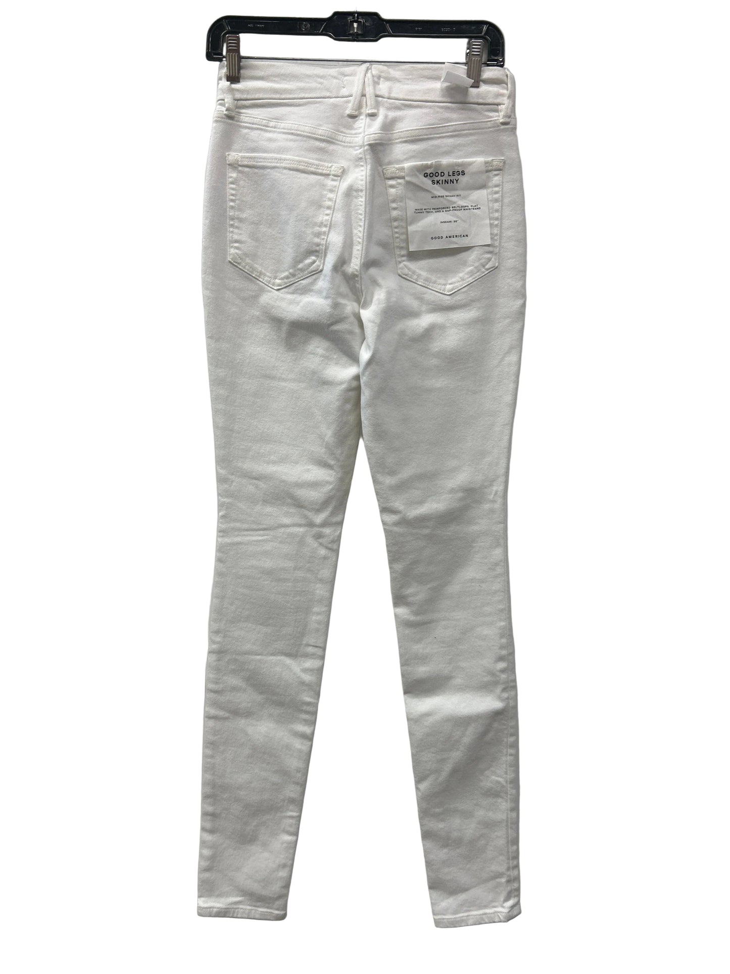 Jeans Skinny By Good American In White Denim, Size:4L