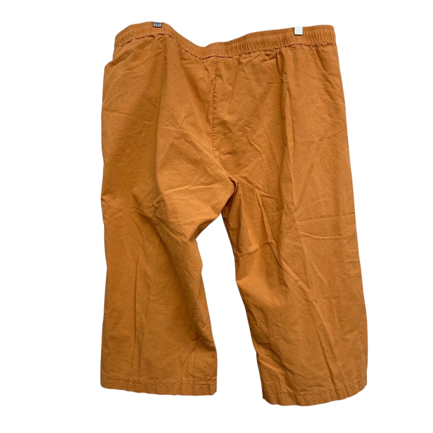 Capris In Orange, Size:3X