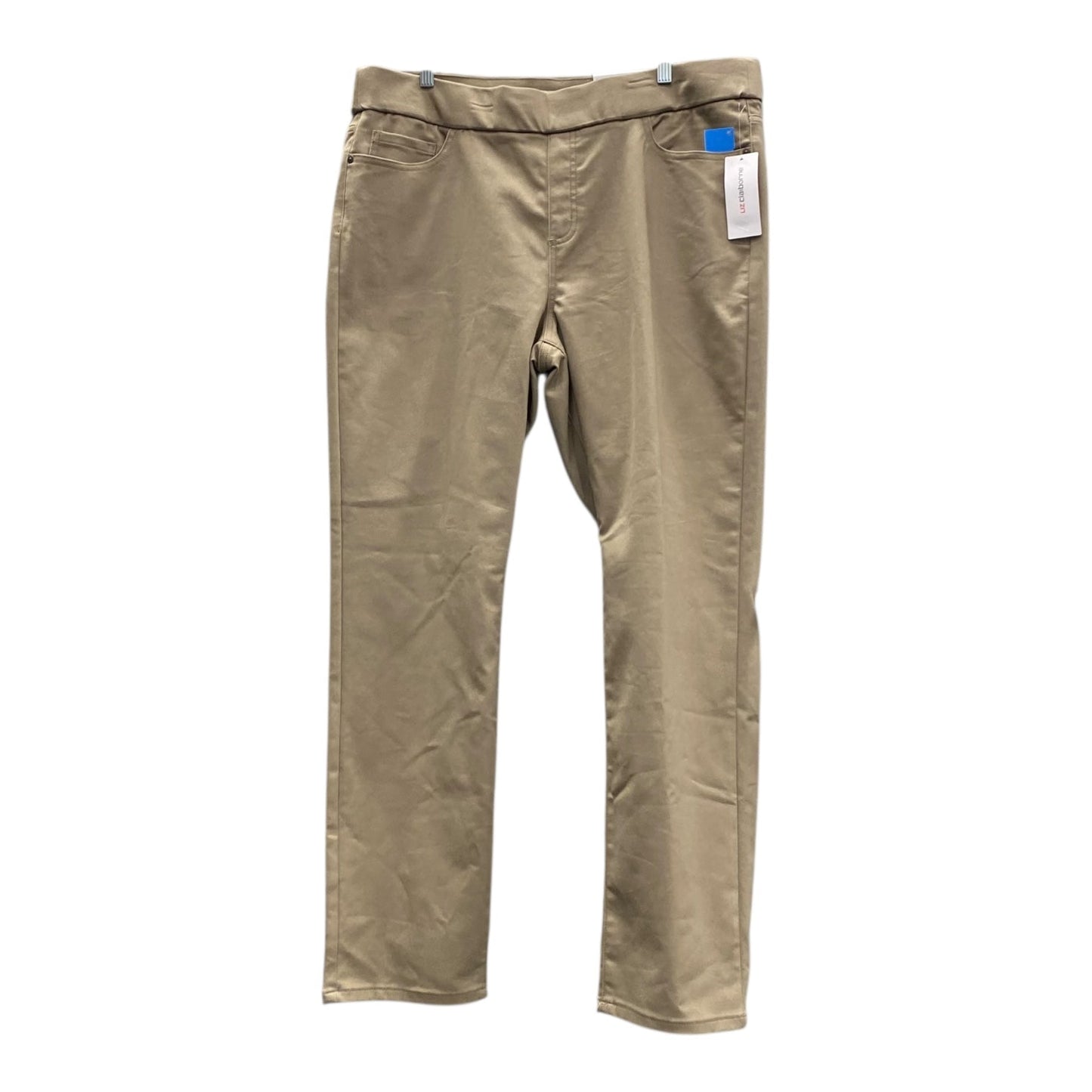 Jeans Jeggings By Liz Claiborne In Tan, Size:18