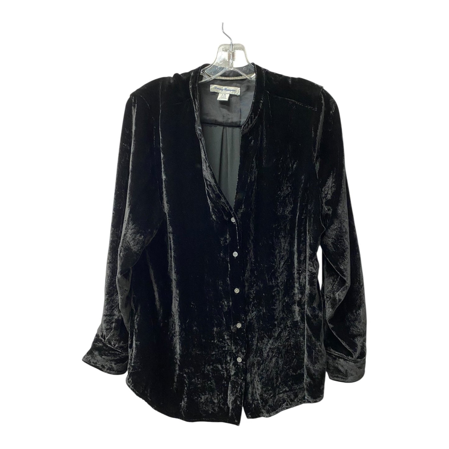 Blouse Ls By Tommy Bahama In Black, Size:L