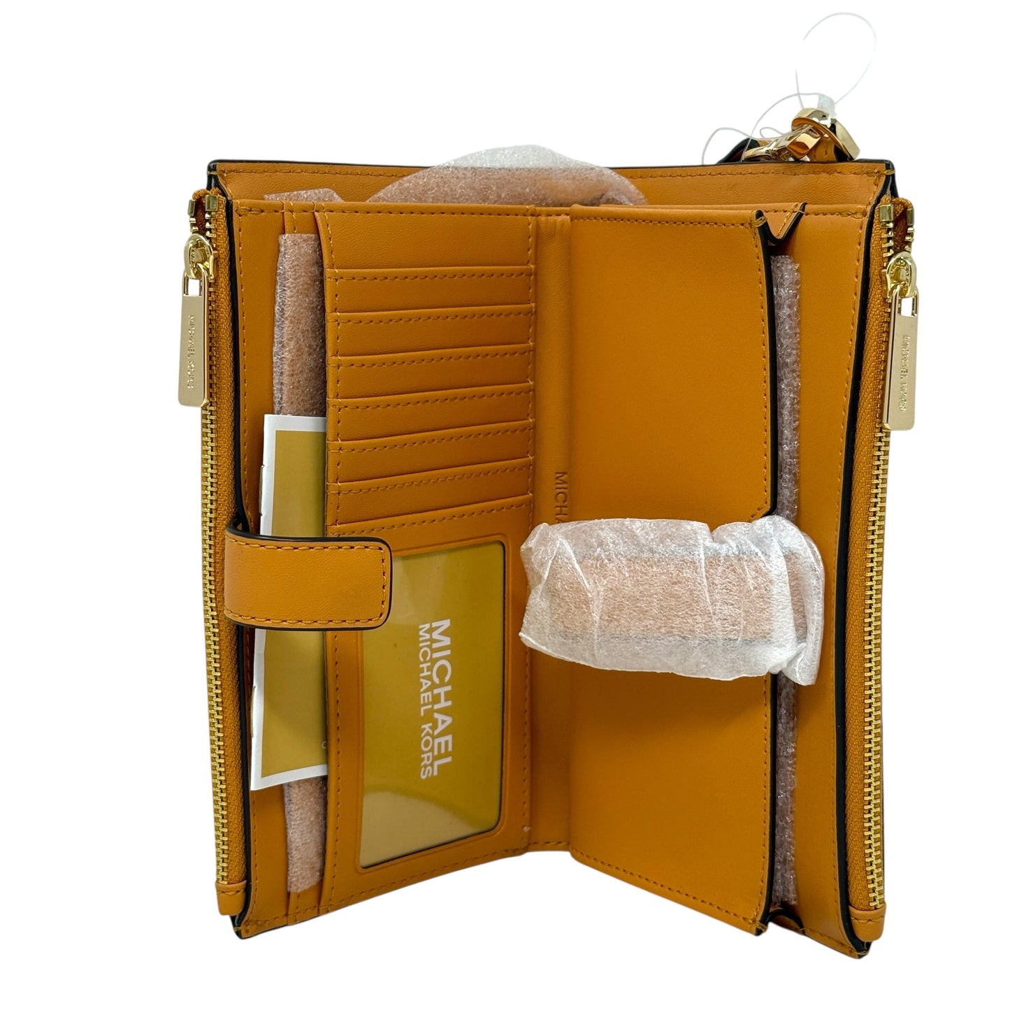 Jet Set Travel Large Double Zip Wristlet In Cider By Michael By Michael Kors, Size: Medium