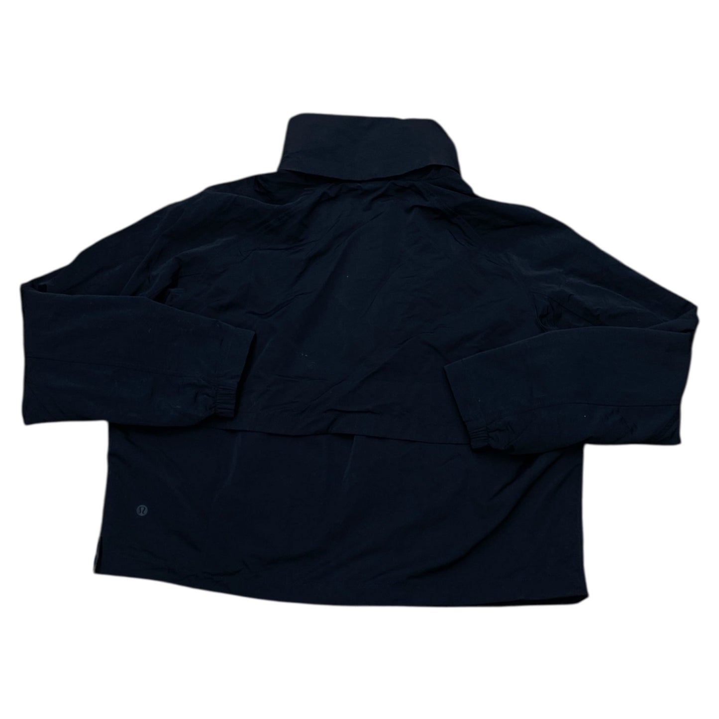 Athletic Jacket By Lululemon In Black, Size:12