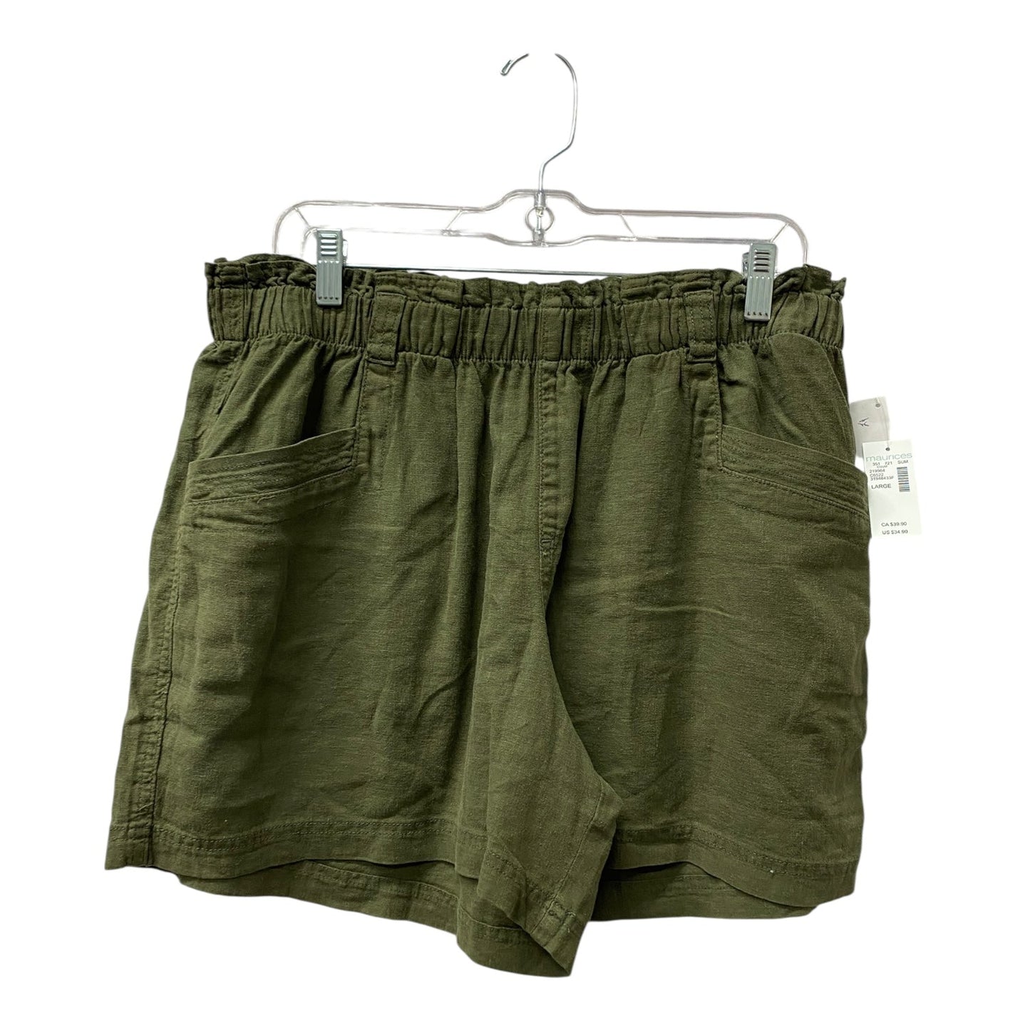 Shorts By Maurices In Green, Size:12