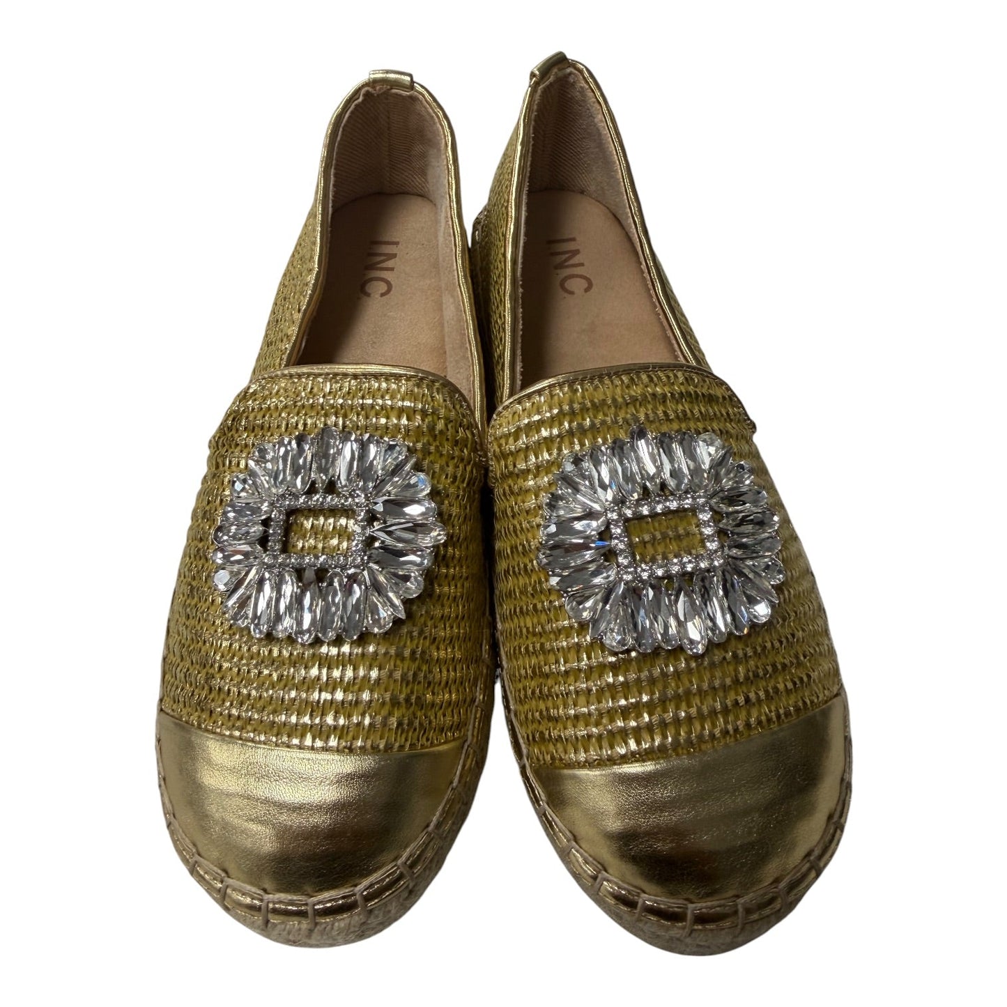Shoes Flats By International Concepts In Gold & Silver, Size:7.5
