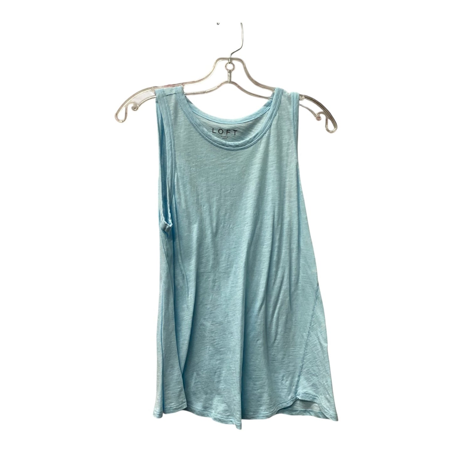 Top Sleeveless Basic By Loft In Blue, Size:Xs
