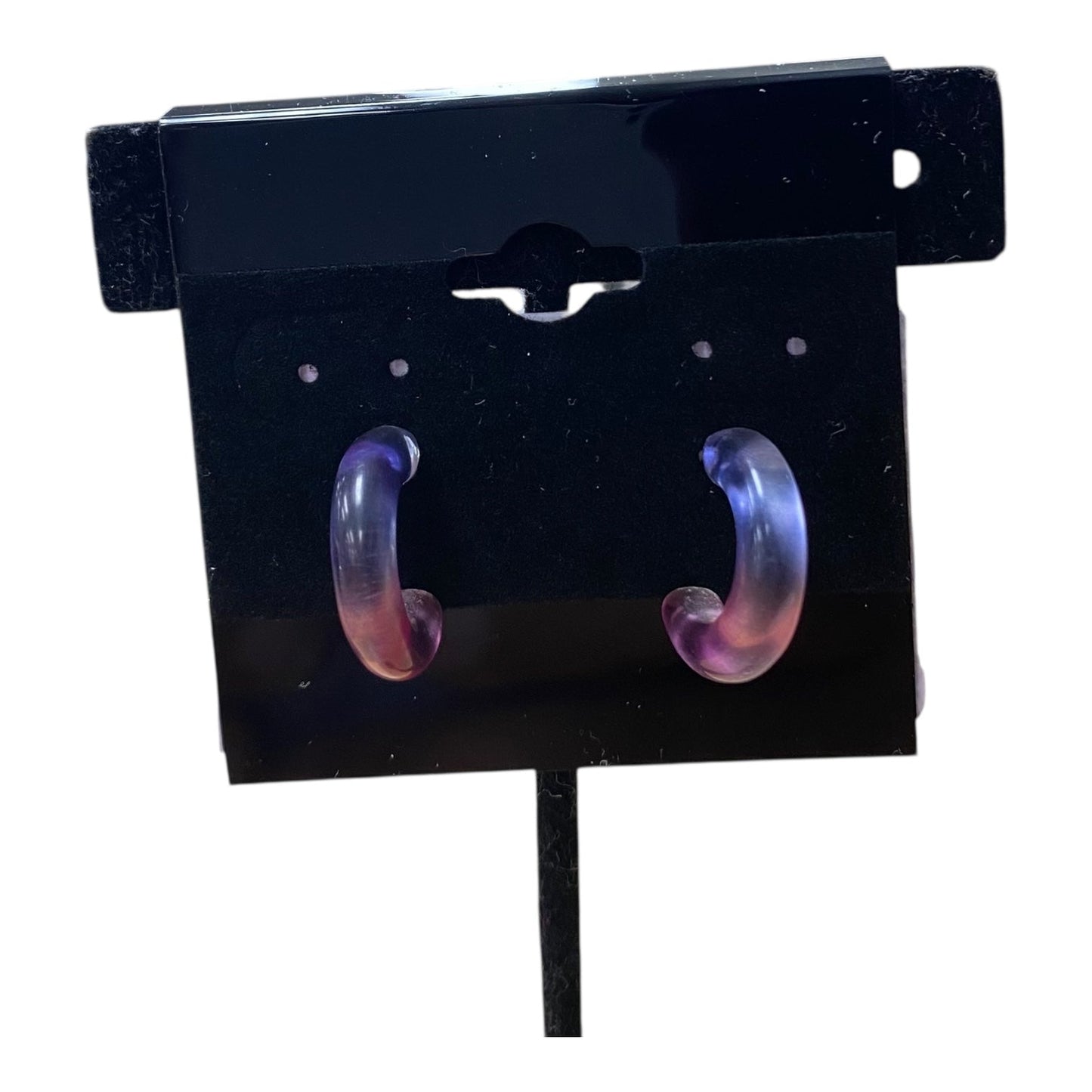 Earrings Hoop In Purple