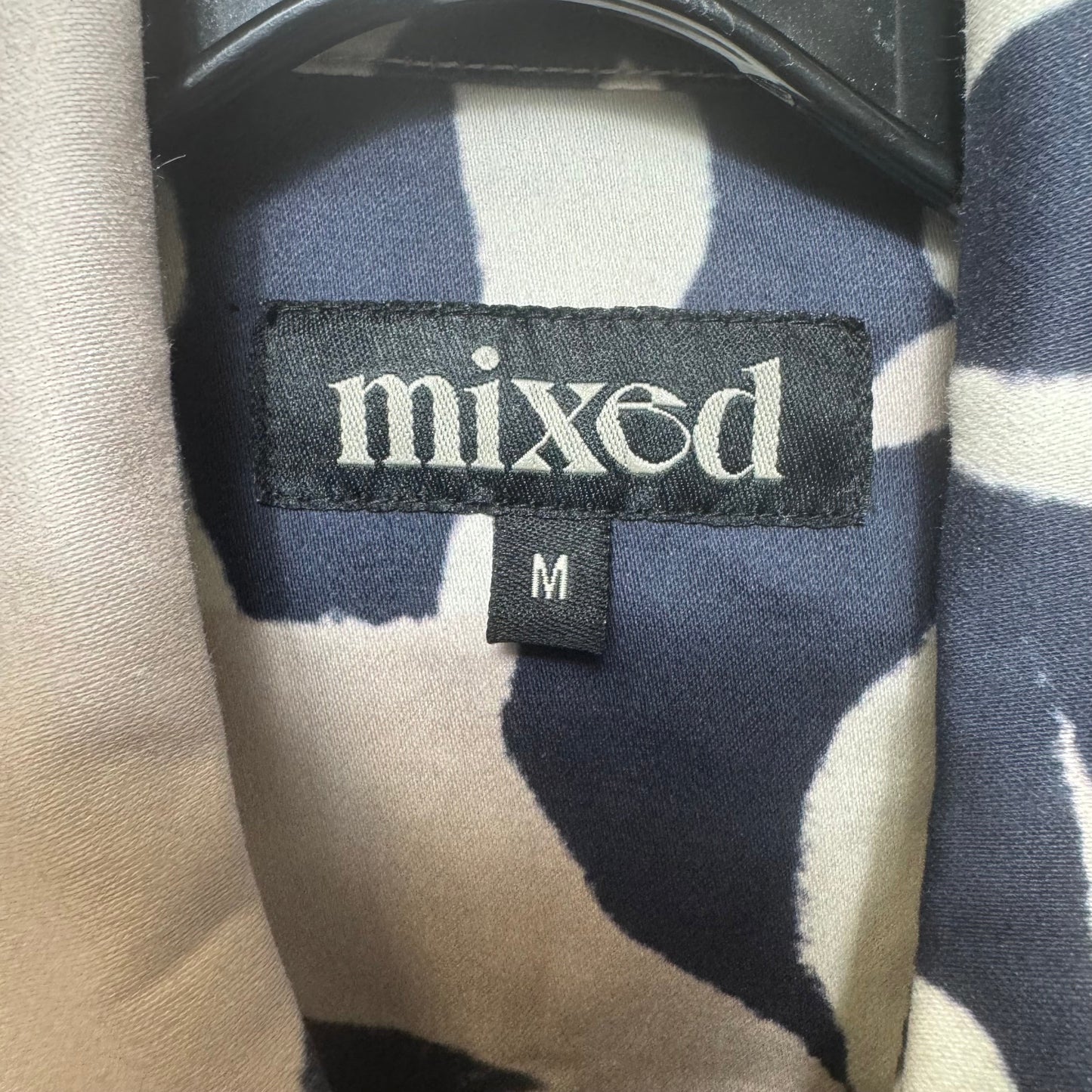 Jumpsuit By Mixed In Blue & Cream, Size: M