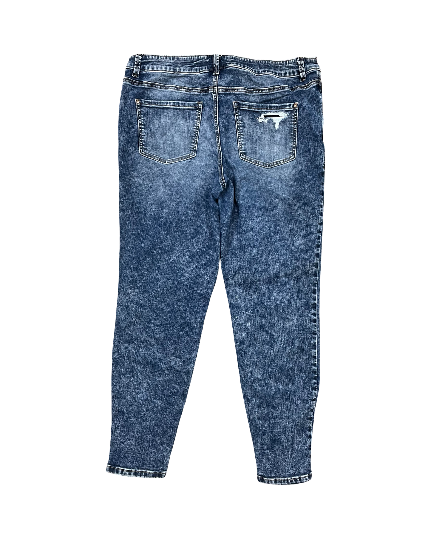 Jeans Skinny By Maurices In Blue Denim, Size:16