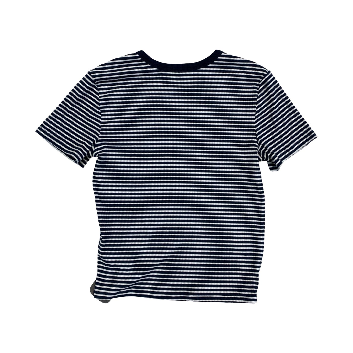 Athletic Top Ss By Athleta In Striped Pattern, Size:S