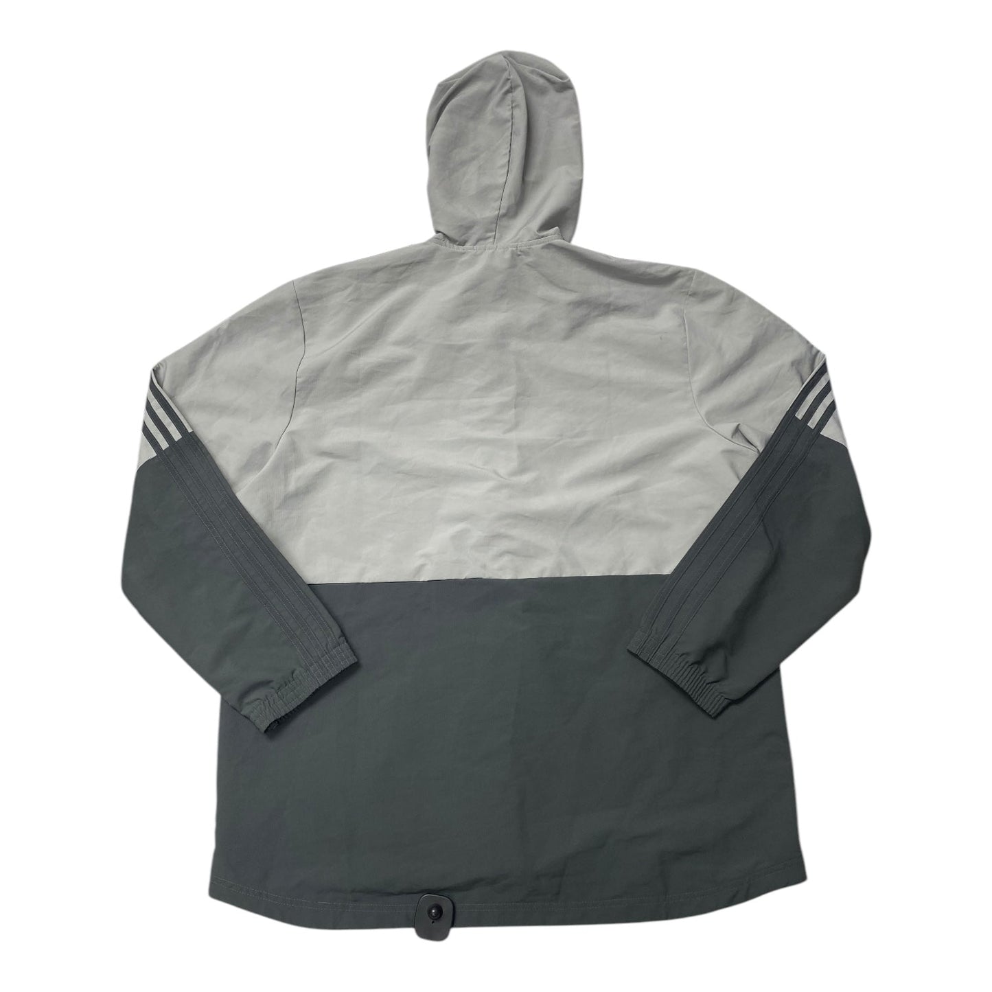 Athletic Jacket By Adidas In Grey, Size:Xl