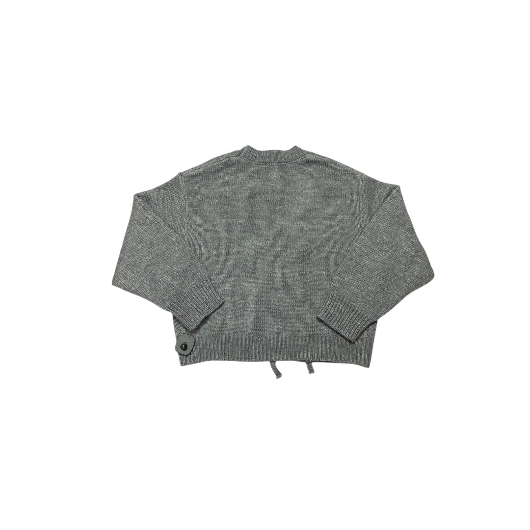 Sweater Cardigan By Olivaceous In Grey, Size:M
