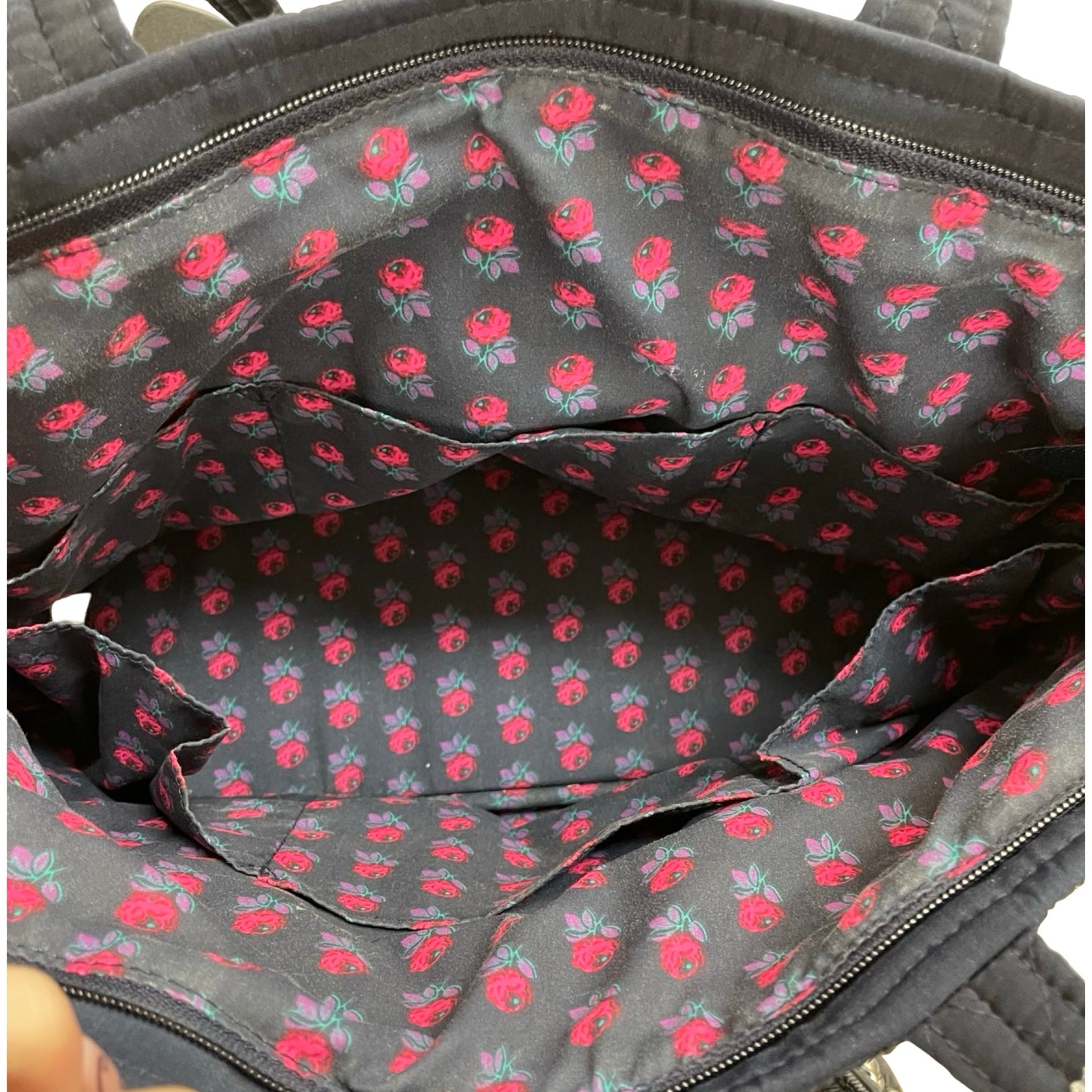 Handbag By Vera Bradley In Navy, Size:Medium
