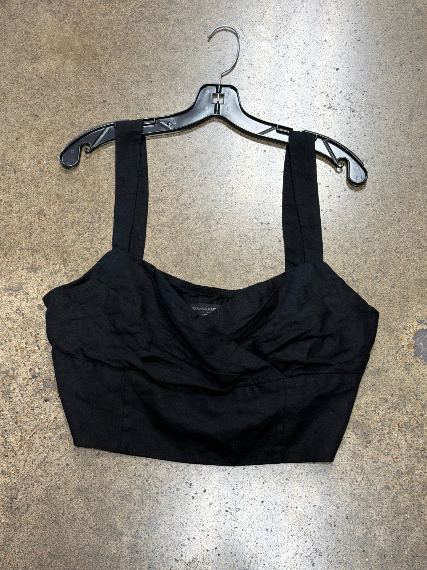 Top Sleeveless By Banana Republic In Black, Size:16