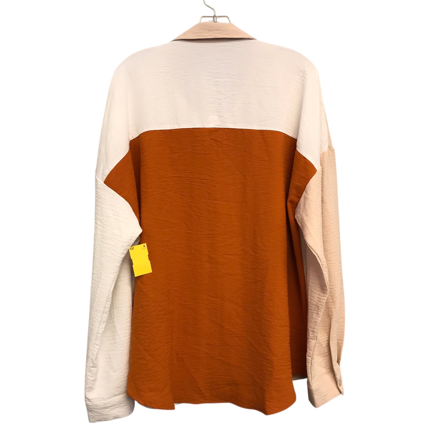 Top Ls In Tan & White, Size:Xl