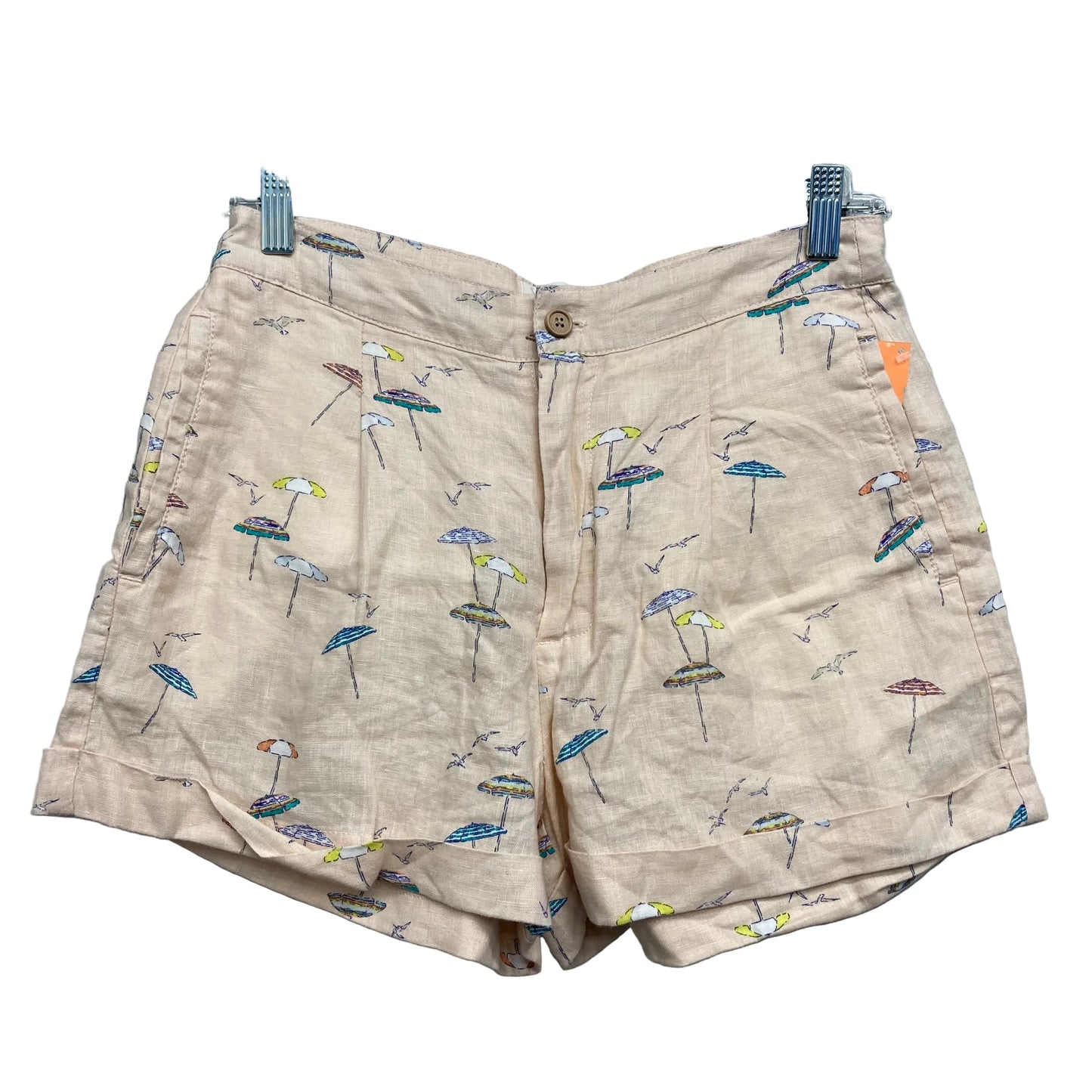 Shorts By C And C In Peach, Size:6